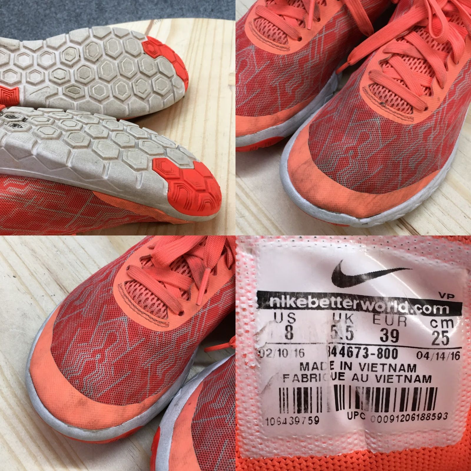 Nike Nike Flex Experience RN Running Sneaker Orange Low Top Womens 8 844673-800 Size M / US 6-8 / IT 42-44 - 9 Thumbnail