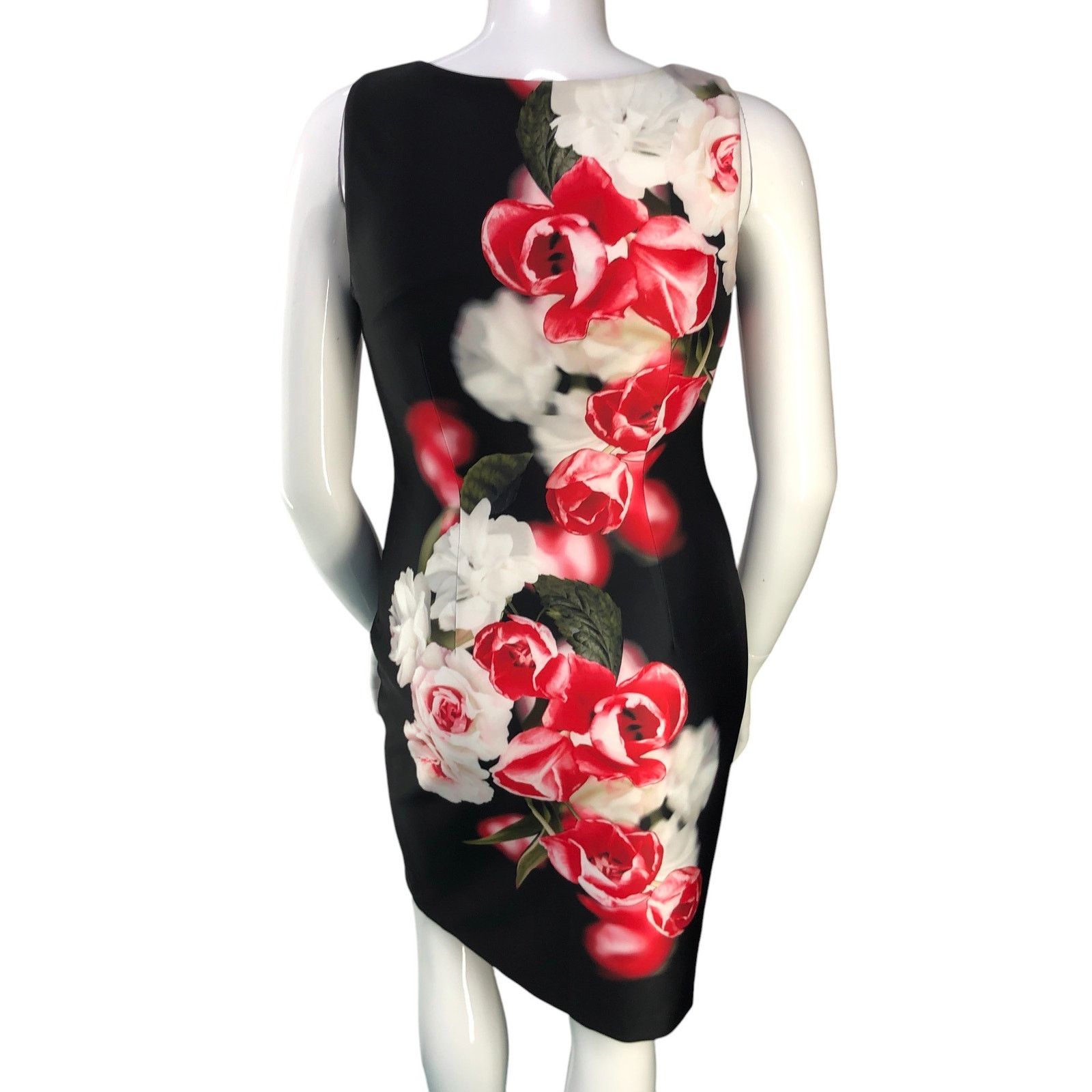 Calvin Klein Calvin Klein Size 10 Dress Scuba Roses Sleeveless Career Size L / US 10 / IT 46 - 7 Thumbnail