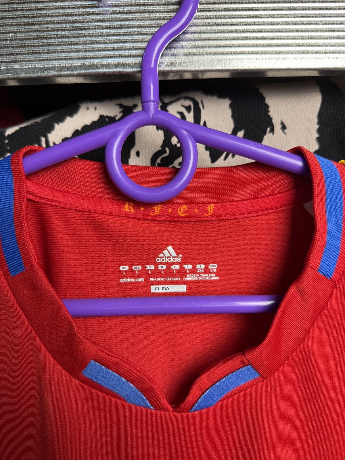 Adidas Adidas Spain 2010 2011 Jersey Soccer Football Size US L / EU 52-54 / 3 - 7 Thumbnail