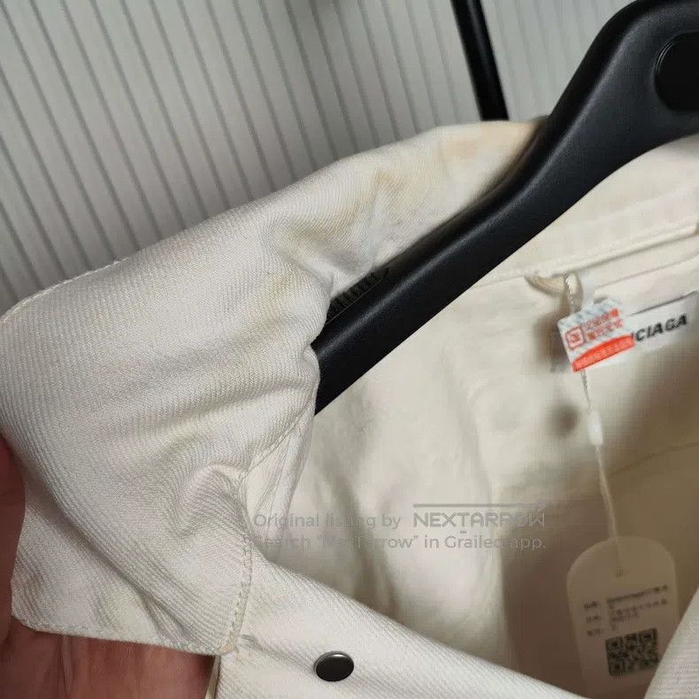 Balenciaga Balenciaga Denim Jacket Size 36 White Size XS / US 0-2 / IT 36-38 - 8 Thumbnail