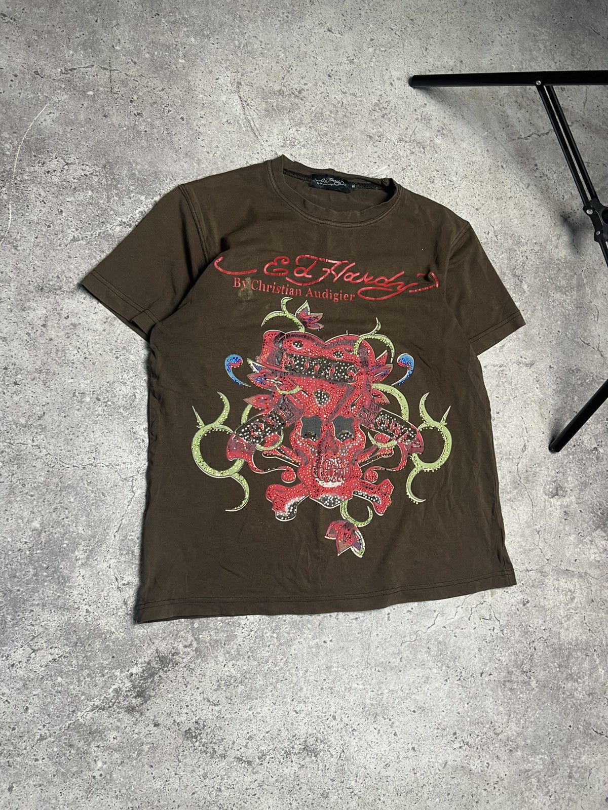 Christian Audigier Vintage Ed Hardy Tee Y2K Size S / US 4 / IT 40 - 2 Thumbnail