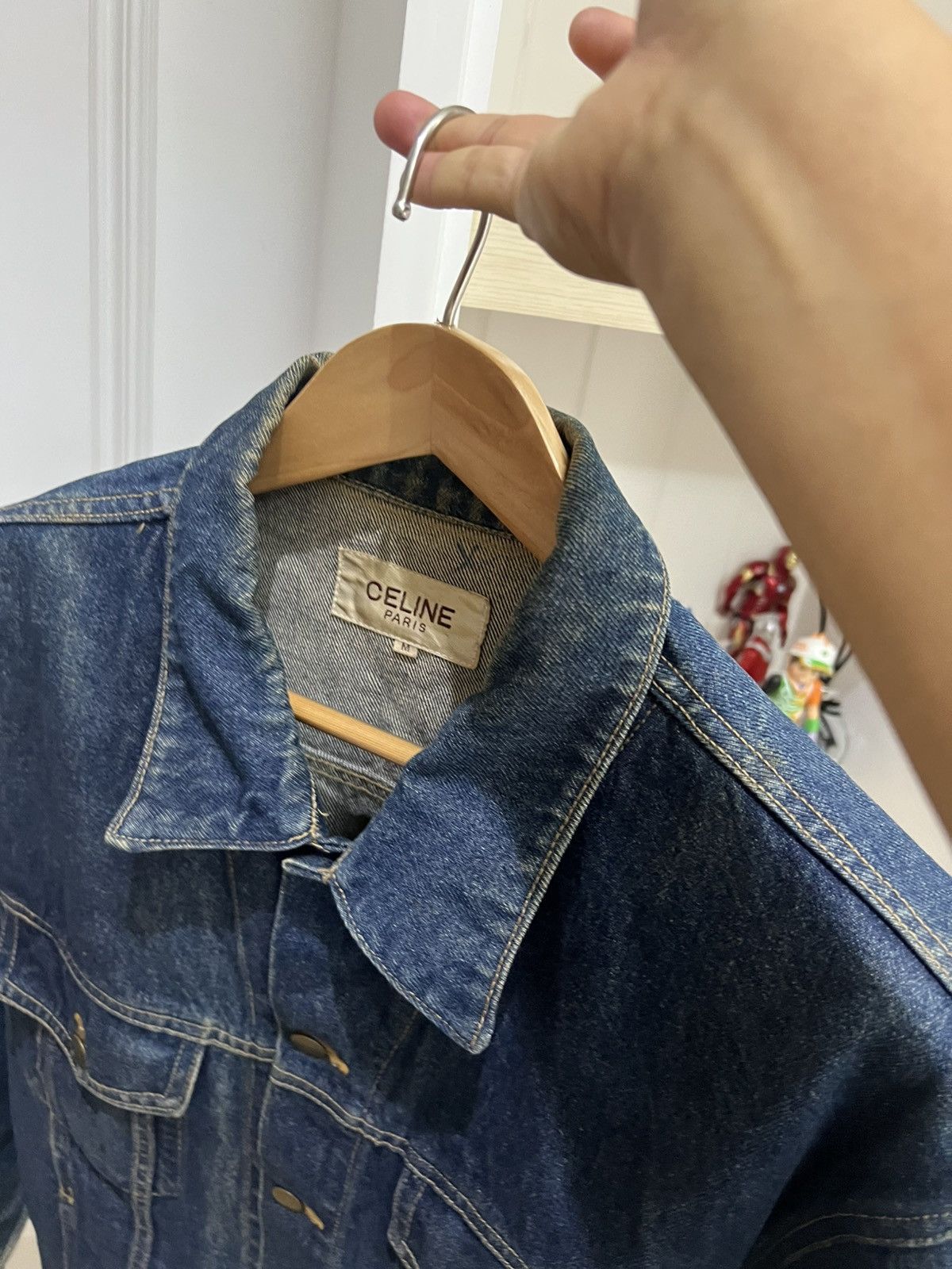 Celine × Designer CELINE DENIM TRUCKER JACKET Size US M / EU 48-50 / 2 - 19 Thumbnail