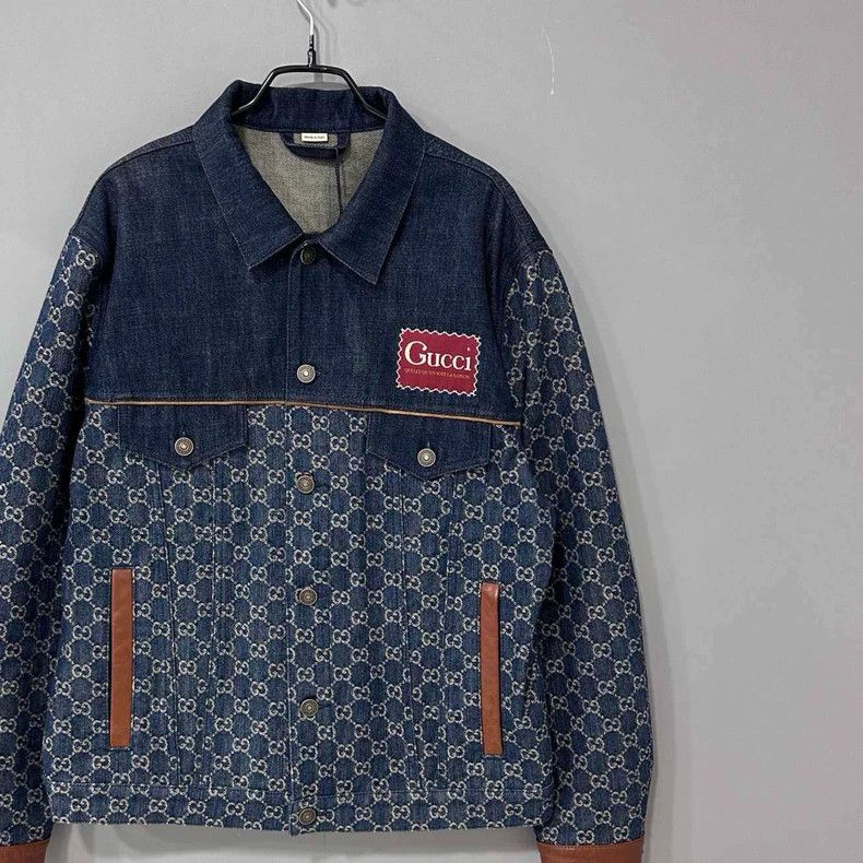 Gucci Gucci Full-print double G label logo denim jacket 2506-Next Size US S / EU 44-46 / 1 - 2 Thumbnail