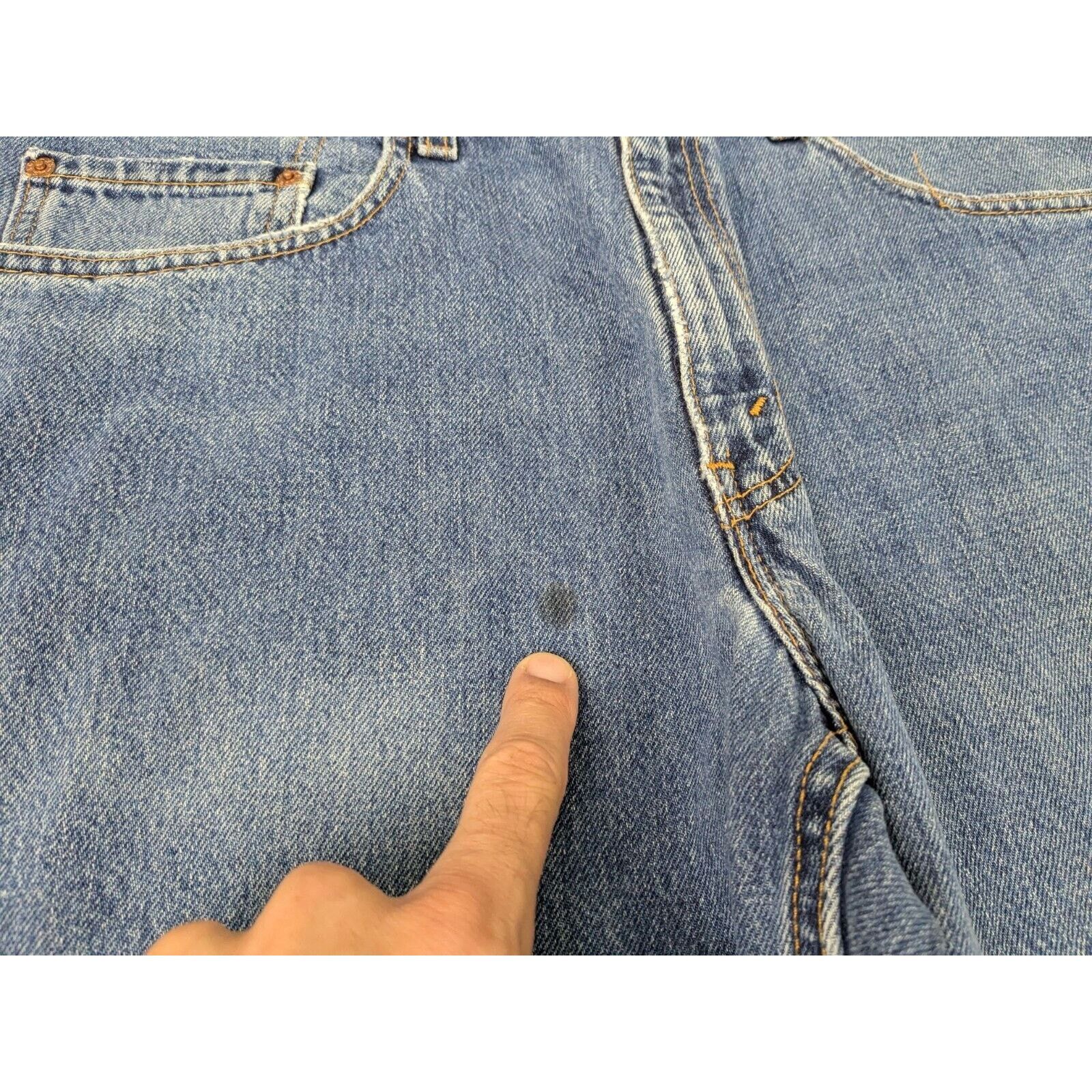 Levi's Vtg 90's Levis Jeans 550 34x32 Relaxed Fit USA Blue Denim Size US 34 / EU 50 - 3 Thumbnail