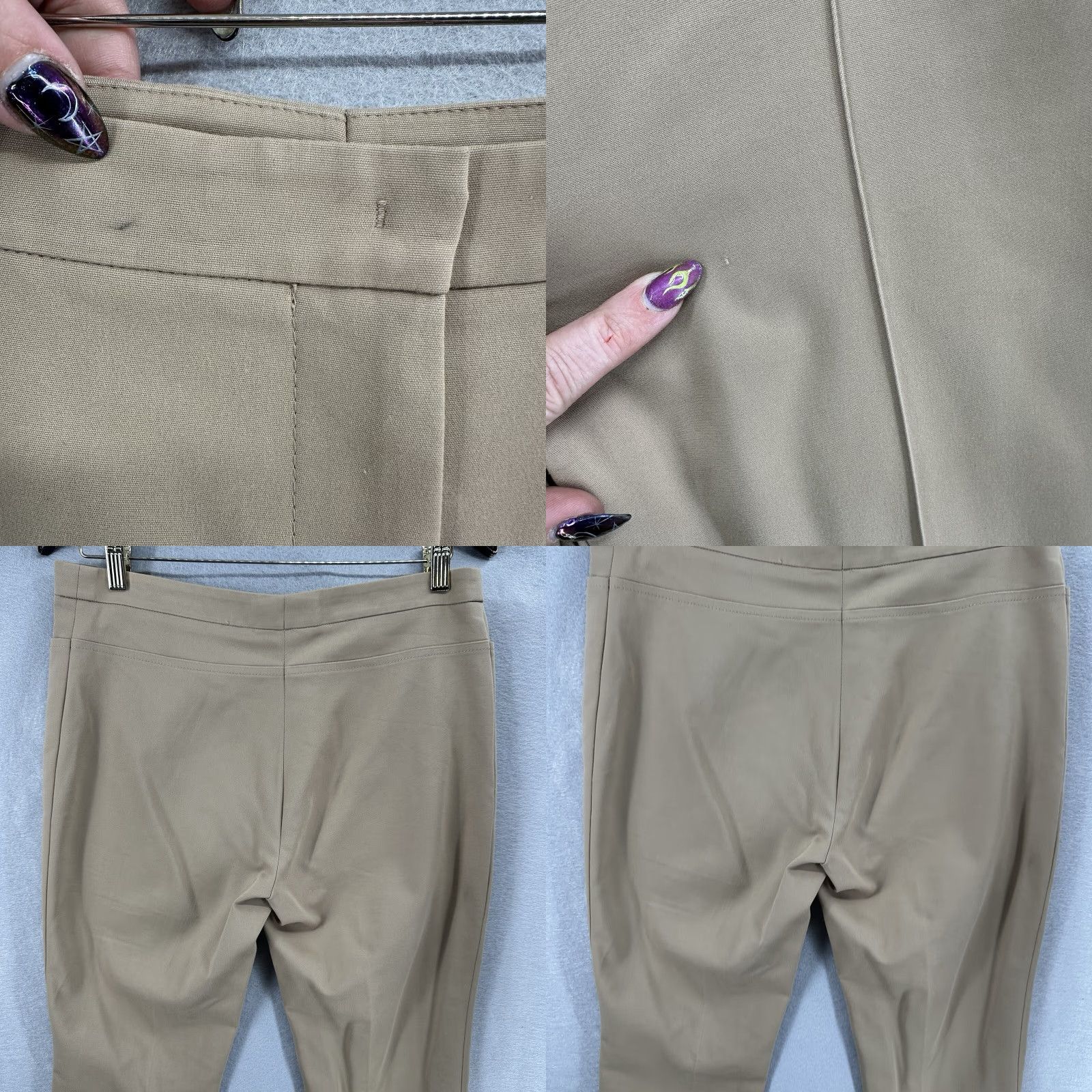 Akris Akris Women's Pants Size 10 Beige Cotton Blend Career Casual Slim Straight Ankle Lawyer Workwear Size 32" / US 10 / IT 46 - 8 Thumbnail