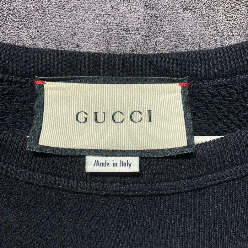 Gucci Gucci Black and red big logo classic black sweatshirt 2501- Size US S / EU 44-46 / 1 - 3 Thumbnail