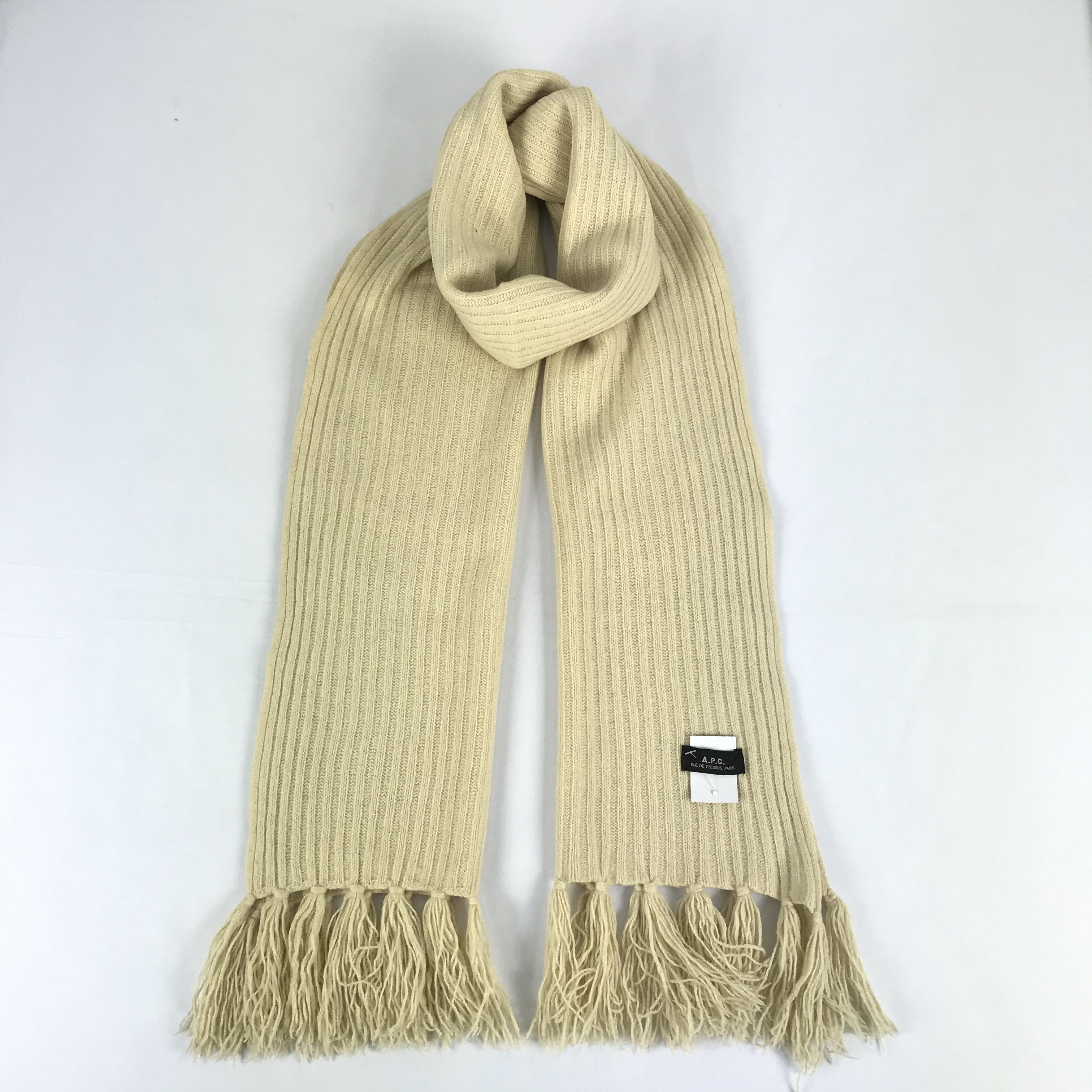 A.P.C. Vintage APC Scarf Wool A.P.C Fringe Knit Crochet Scarves. Size ONE SIZE - 1 Thumbnail