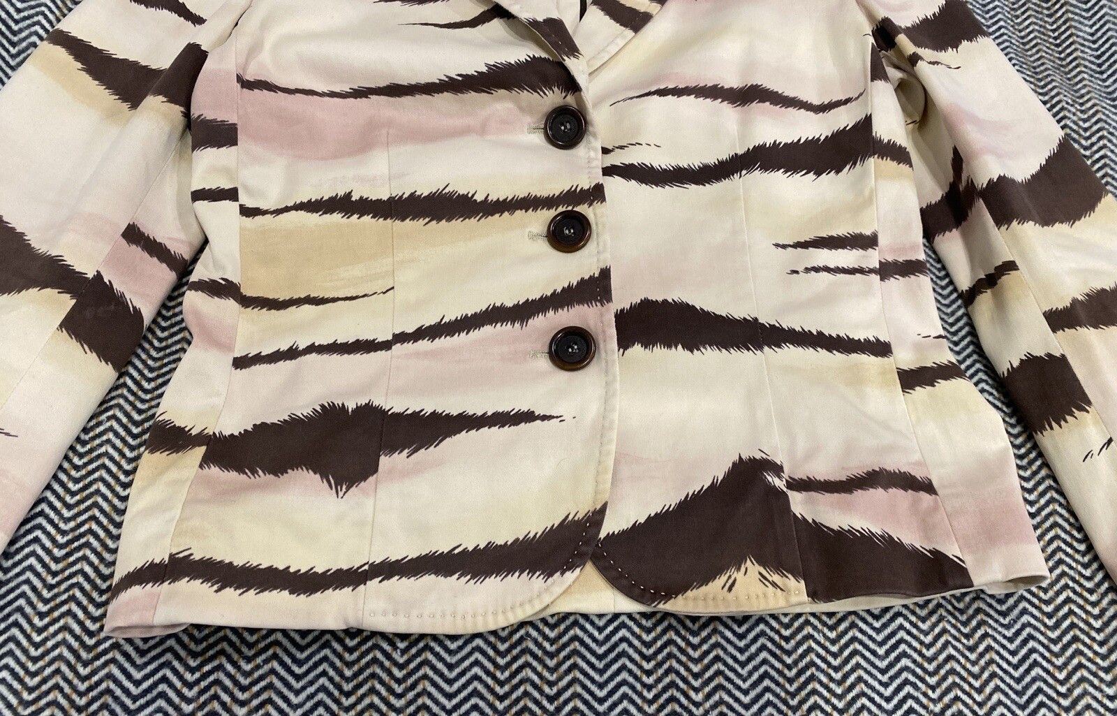Moschino vintage 2000s Moschino Cheap and Chic Y2k Print Blazer Size S / US 4 / IT 40 - 10 Thumbnail