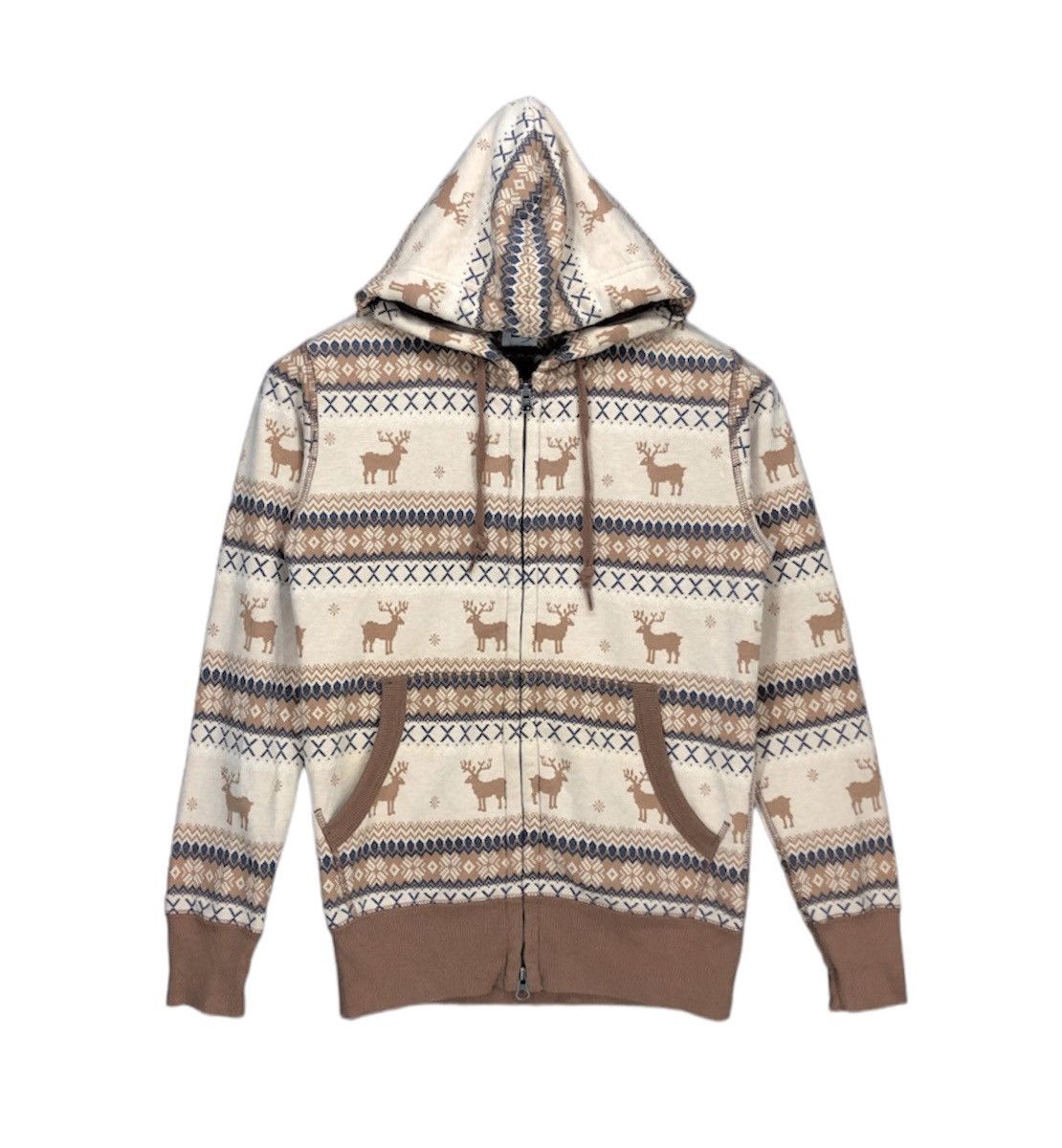 Uniqlo UNIQLO XMAS Zipper Hoodie #1140-40 Size US S / EU 44-46 / 1 - 1 Thumbnail