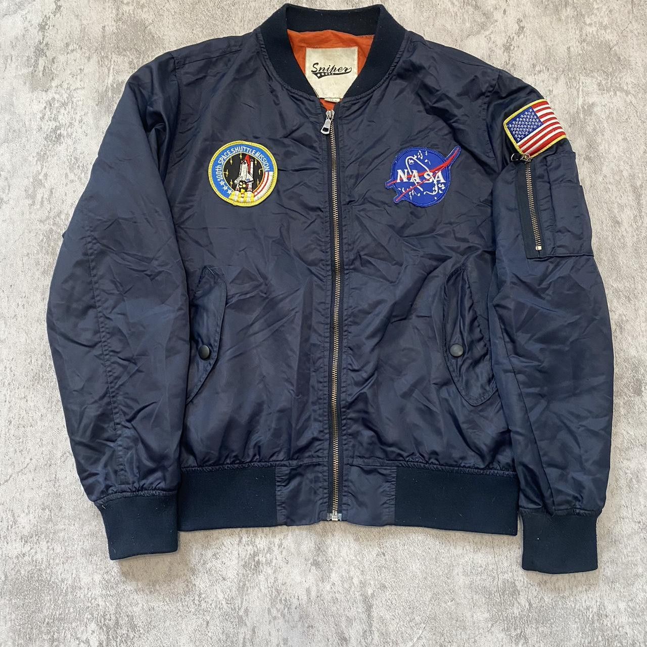 NASA Navy and multi-coloured bomber jacket Size US S / EU 44-46 / 1 - 1 Thumbnail