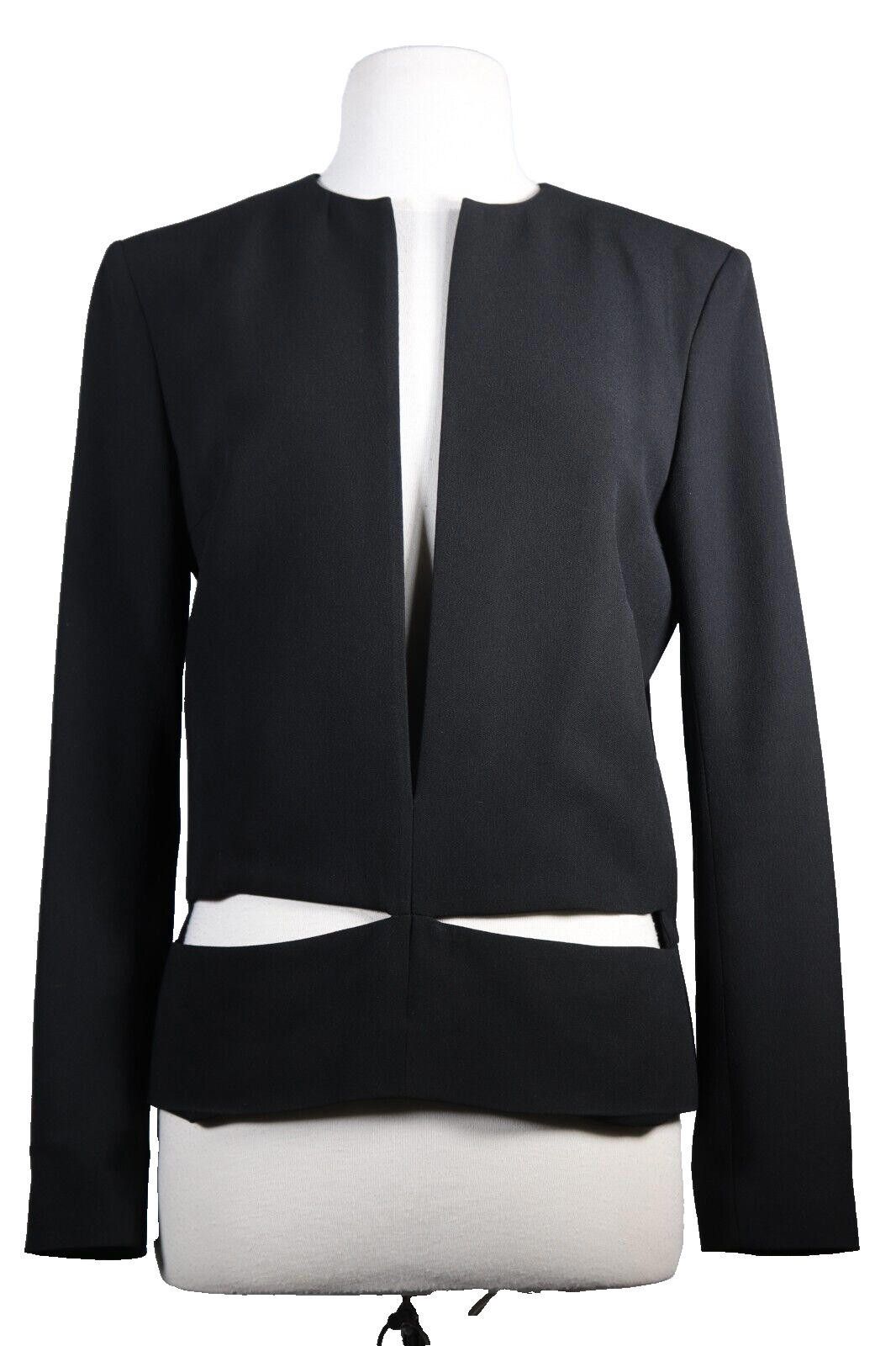 Haider Ackermann Haider Ackermann Women 40 Small Black Cut Out Blazer Jacket Size S / US 4 / IT 40 - 1 Thumbnail