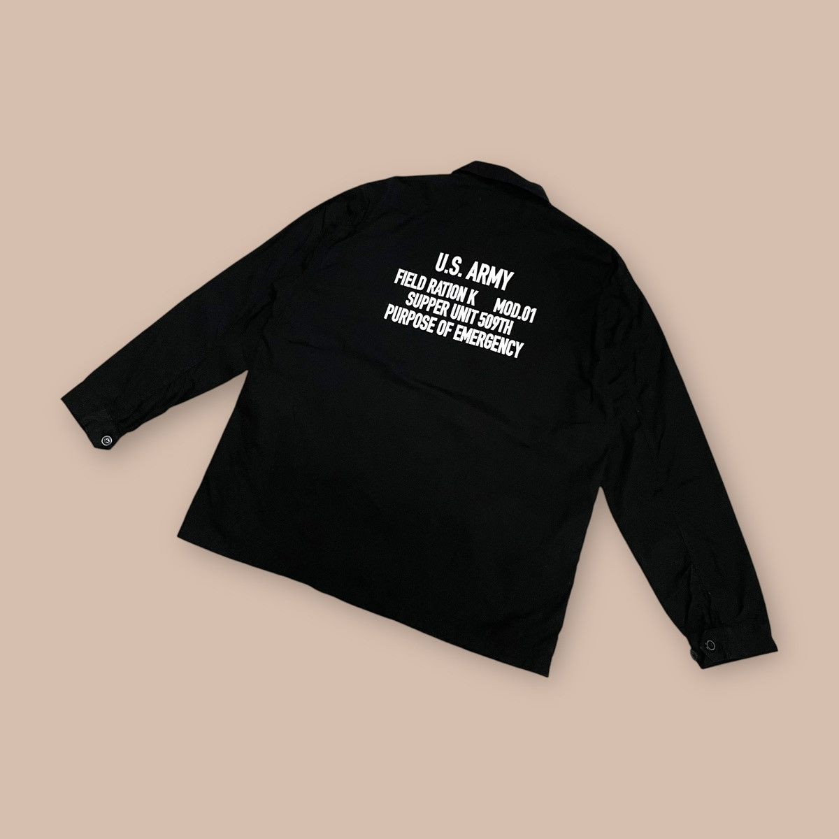 CHOCOOLATE Chocoolate U-SN Black Military Oversized Shirt Size US XL / EU 56 / 4 - 2 Thumbnail