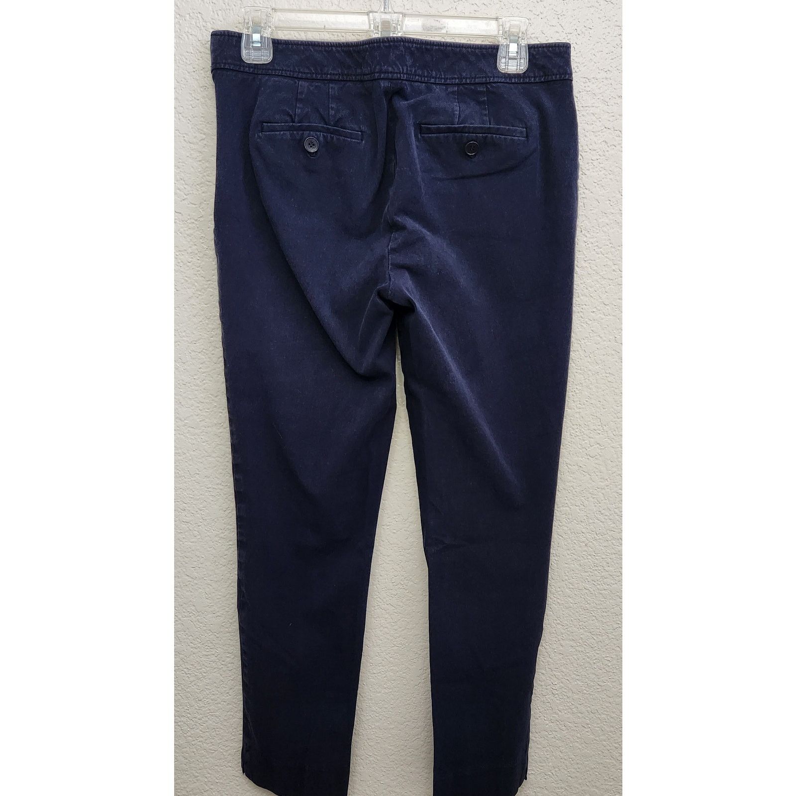 Other Talbots Blue Chatham Flat Front Ankle Pants 6 Tapered Legs Size 28" / US 6 / IT 42 - 3 Thumbnail