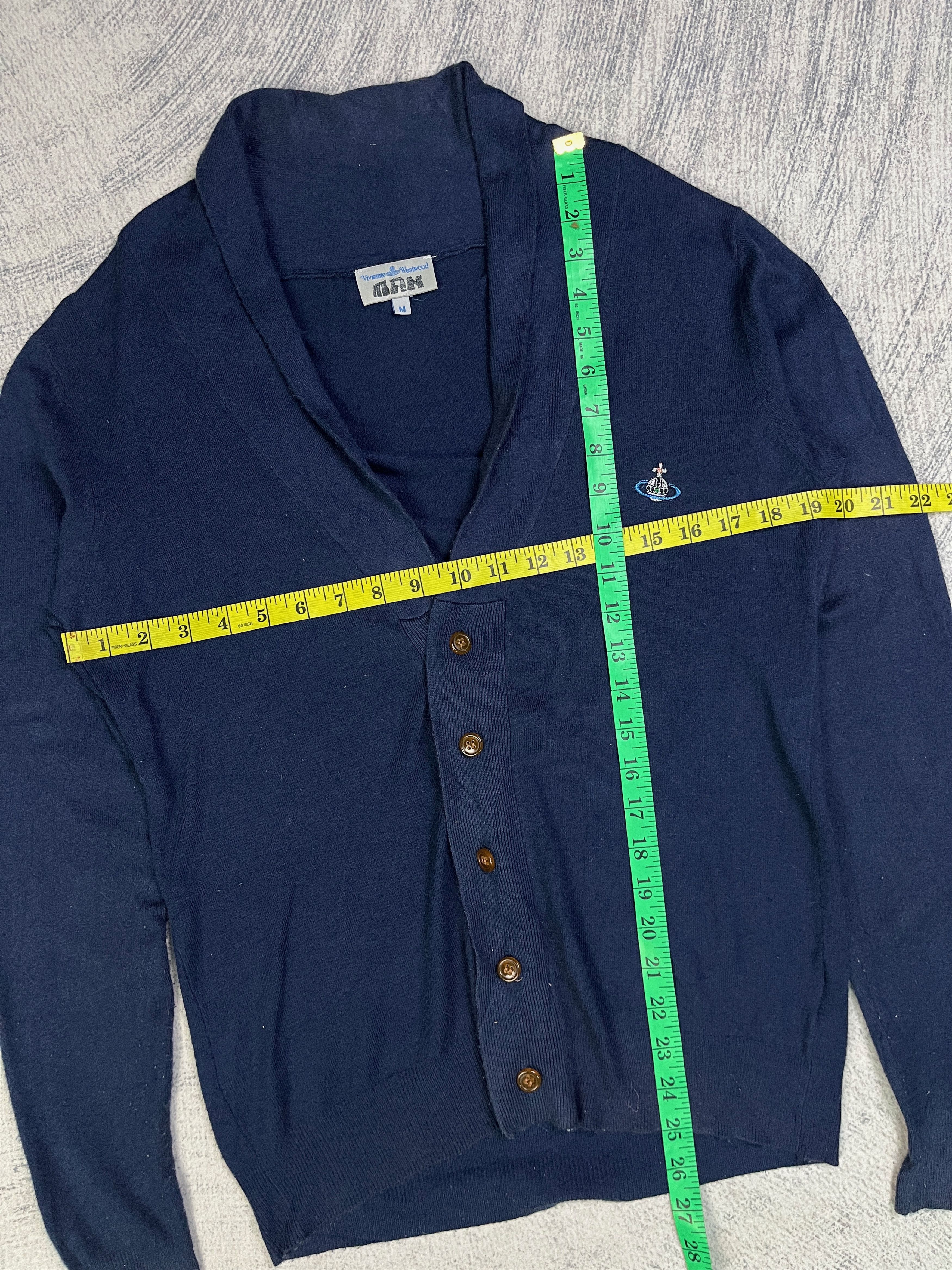 Vivienne Westwood Vivienne Westwood Man Made in Italy Navy Blue Cardigan Size US M / EU 48-50 / 2 - 12 Thumbnail