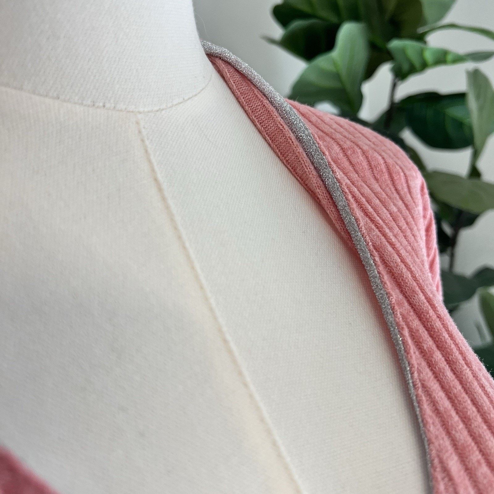 Saylor NWOT $230 SAYLOR Yelle Mini Dress (S) Pink Ribbed Belt Size S / US 4 / IT 40 - 6 Thumbnail