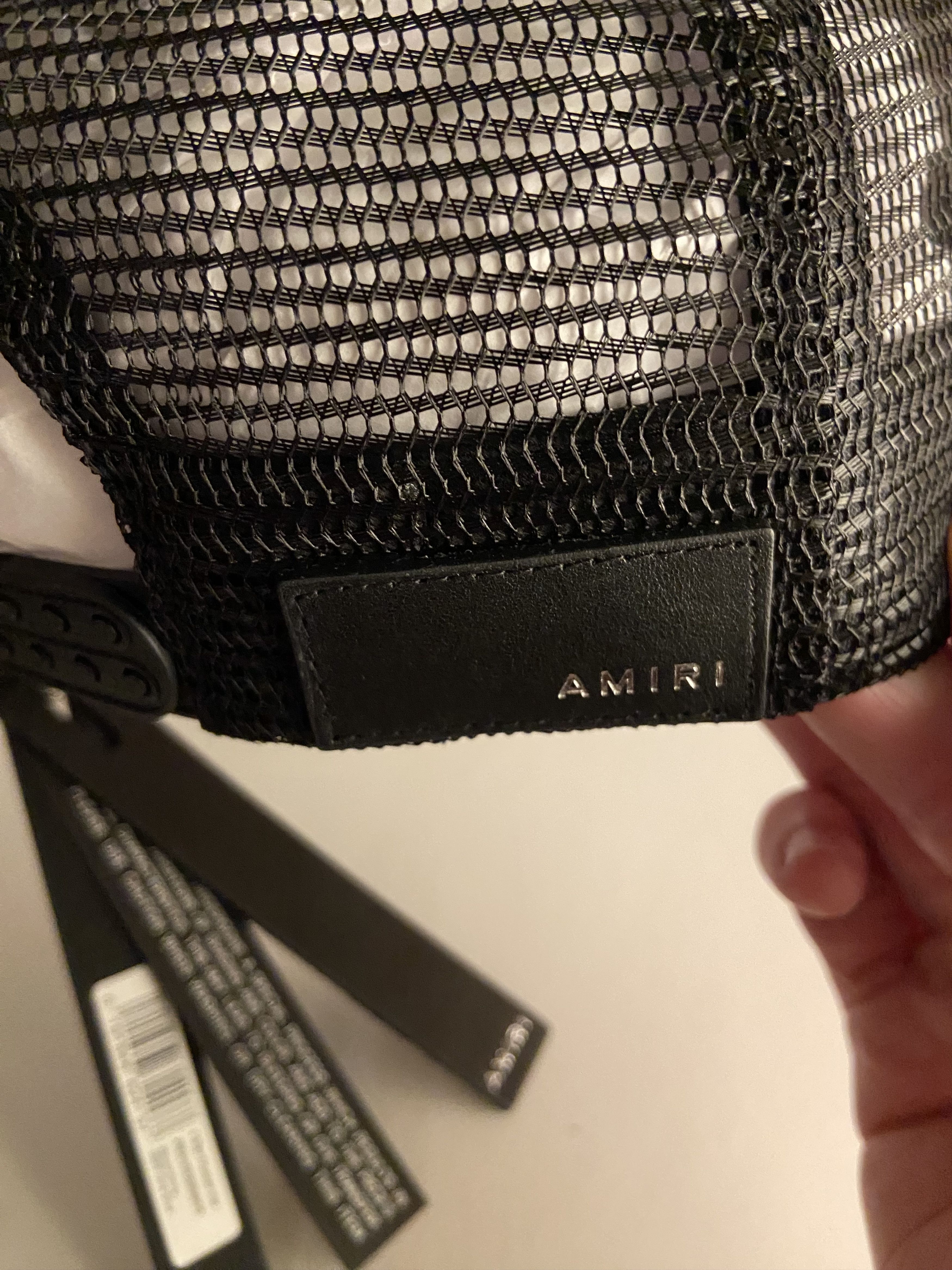 Amiri Amiri 3 Star Trucker Hat Black/White Size ONE SIZE - 5 Thumbnail