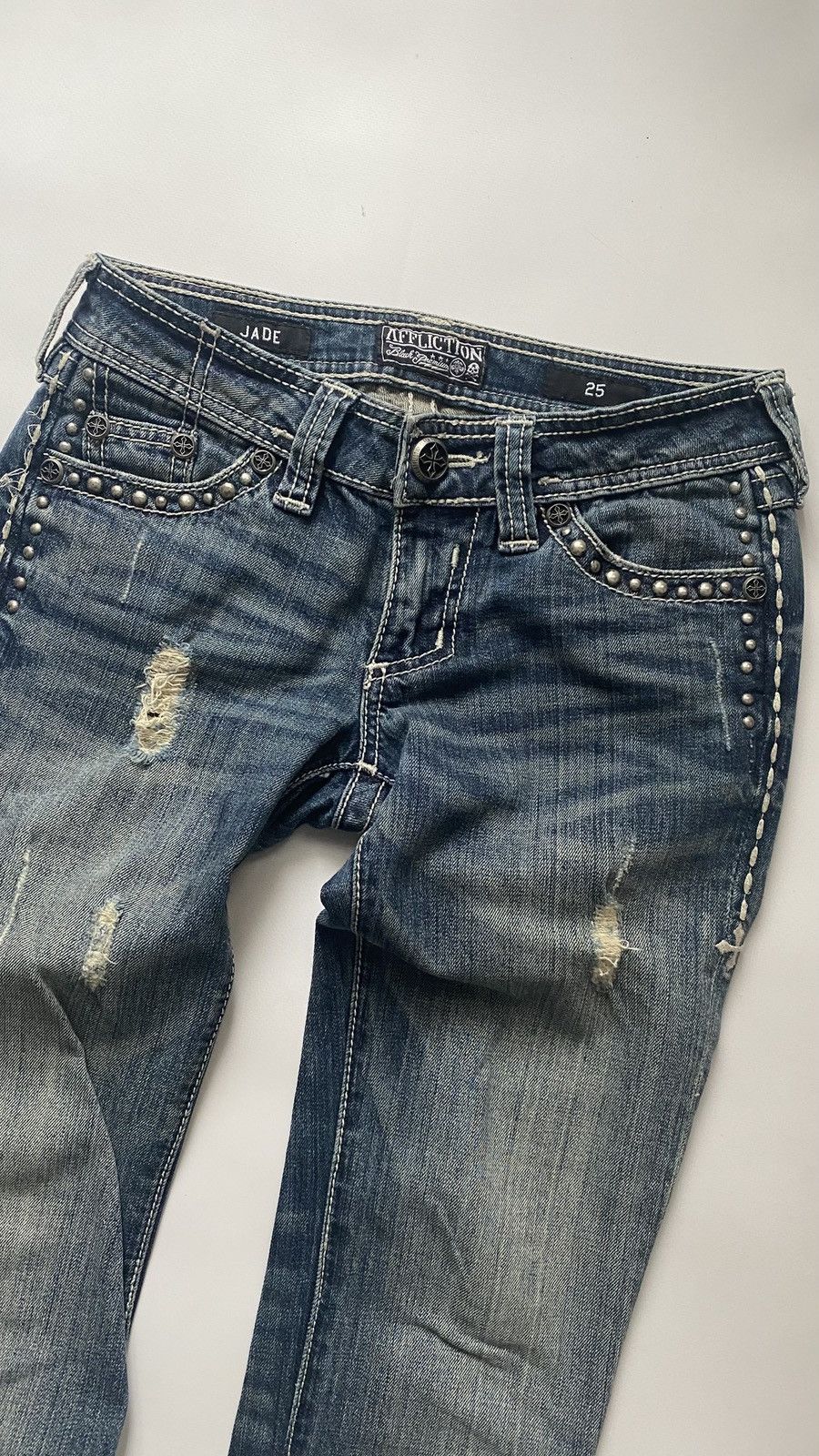 Affliction Vintage affliction jeans Y2k 00s 25x25 Jade True religion Size 25" / US 0 / IT 36 - 3 Thumbnail