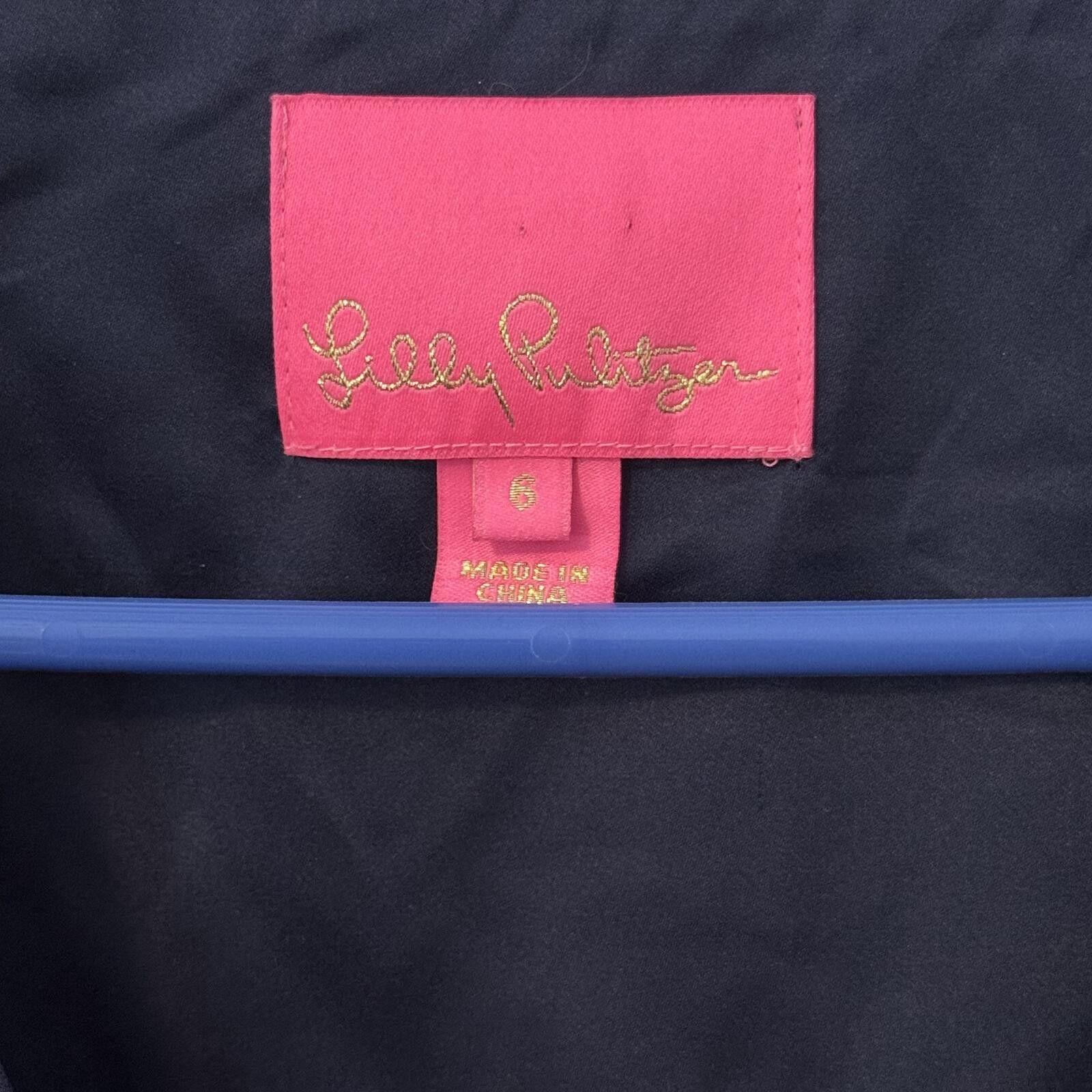 Other Lilly Pulitzer Cristiana Long Sleeve-True Navy-Size 6 Size M / US 6-8 / IT 42-44 - 1 Thumbnail