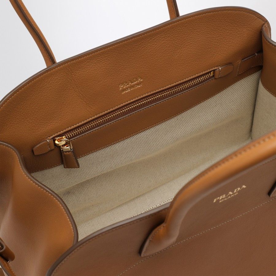 Prada o1d2blof0924 Size : OS / Leather Shopping Bag In Brown Size ONE SIZE - 5 Thumbnail