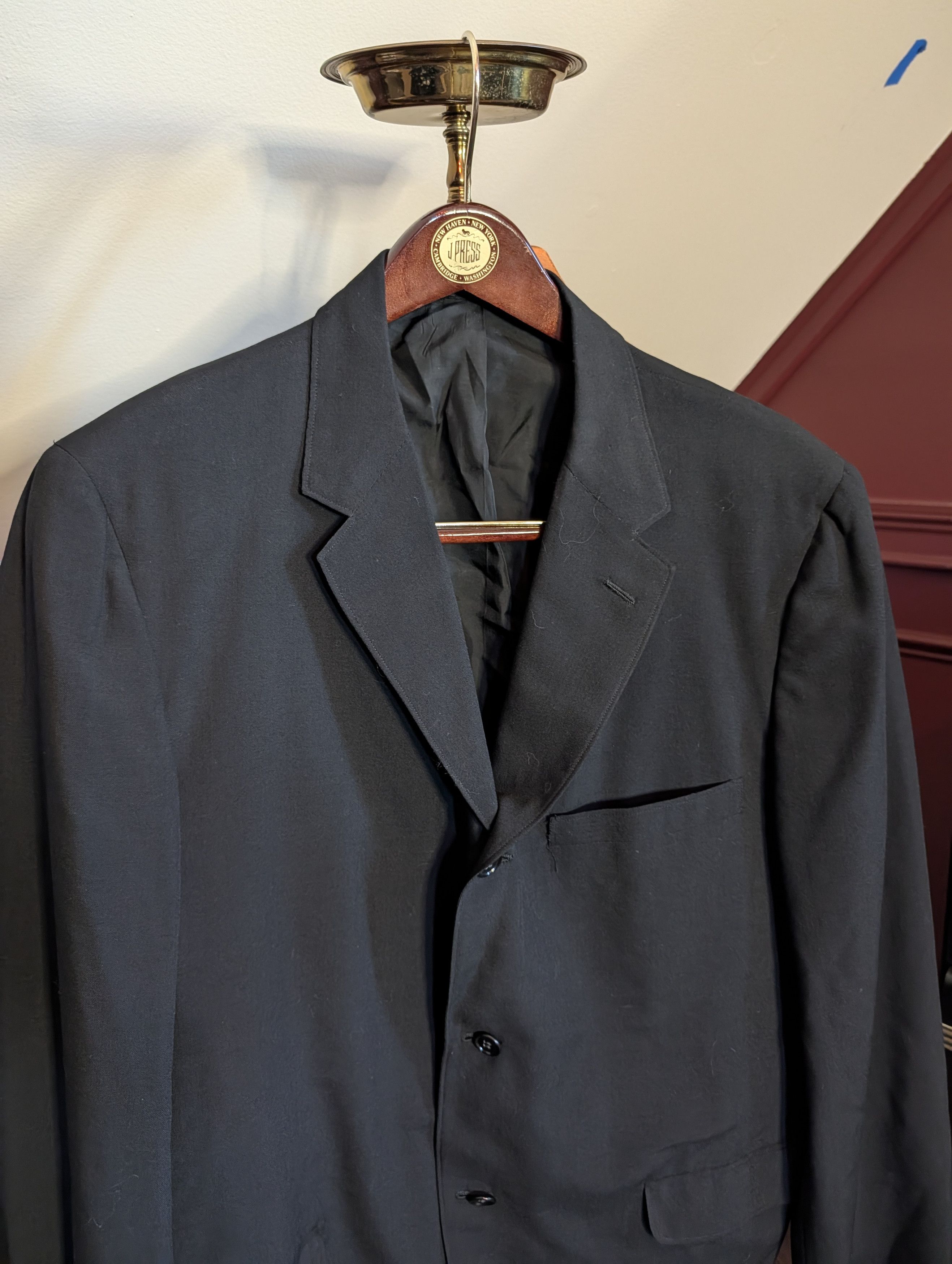 Freeman H FREEMAN & SON vtg black Naturalaire Waylite 45-55 jacket Size 42R - 2 Thumbnail