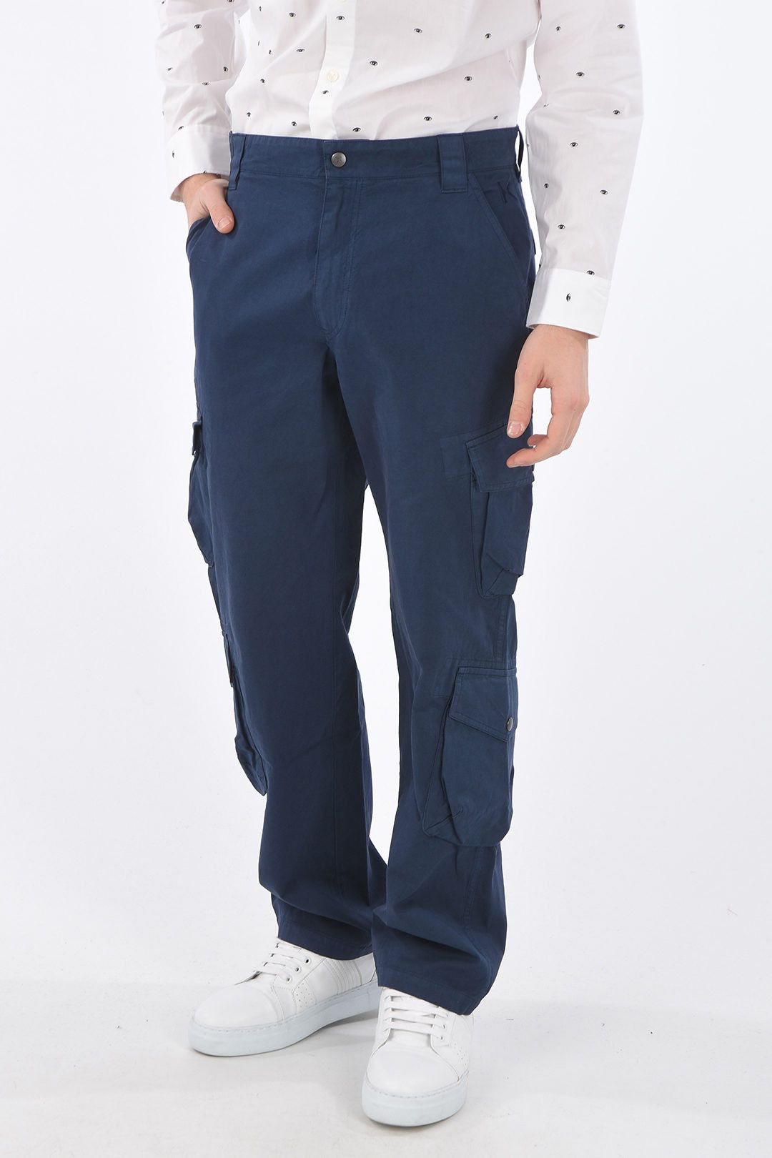 image of Kenzo Og1Mm1223 Cargo Pant In Blue, Men's (Size 31)