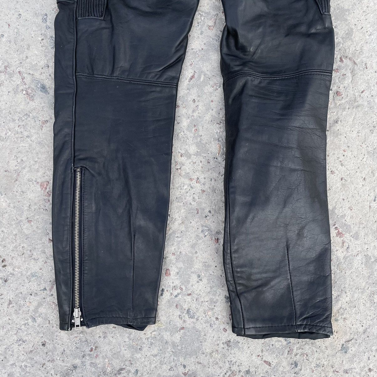 Other Vintage Moto Leather Pants 50 Size Y2K 90s USA Japan Size US 32 / EU 48 - 6 Thumbnail