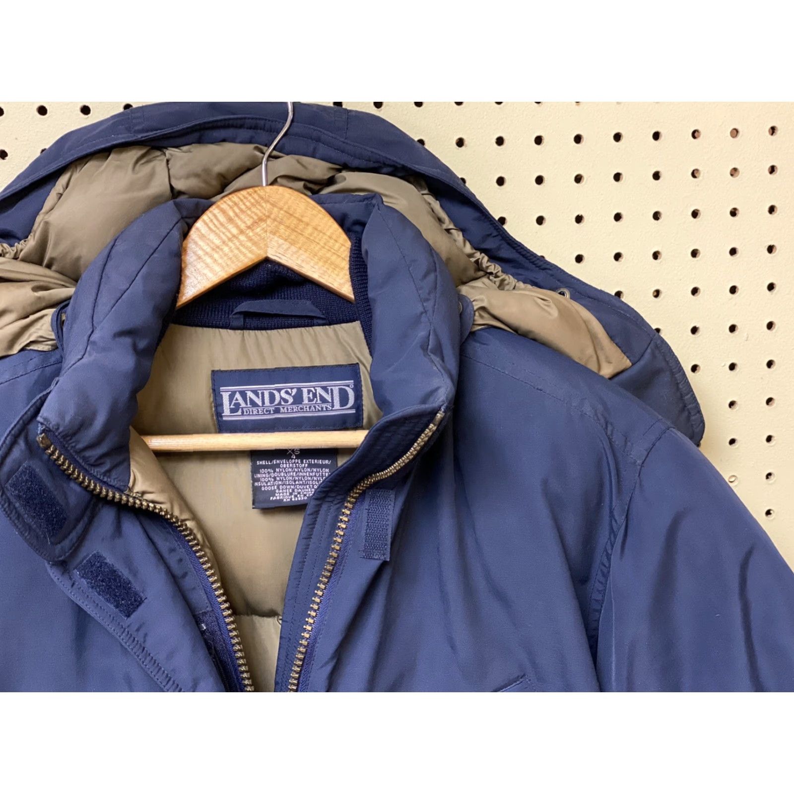 Lands' End Lands' End Jacket Blue Winter Down Removable Hood XS Womens Regular Size XS Size XS / US 0-2 / IT 36-38 - 5 Thumbnail