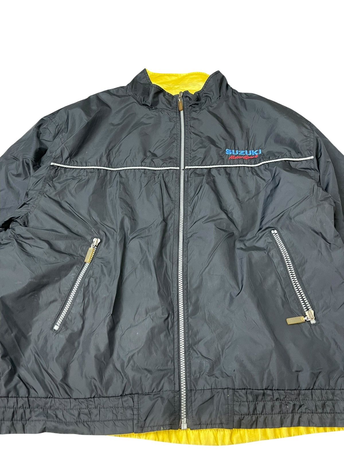 Japanese Brand Vintage Suzuki Motor Sport Light Jacket Riversible Size US XXL / EU 58 / 5 - 2 Thumbnail