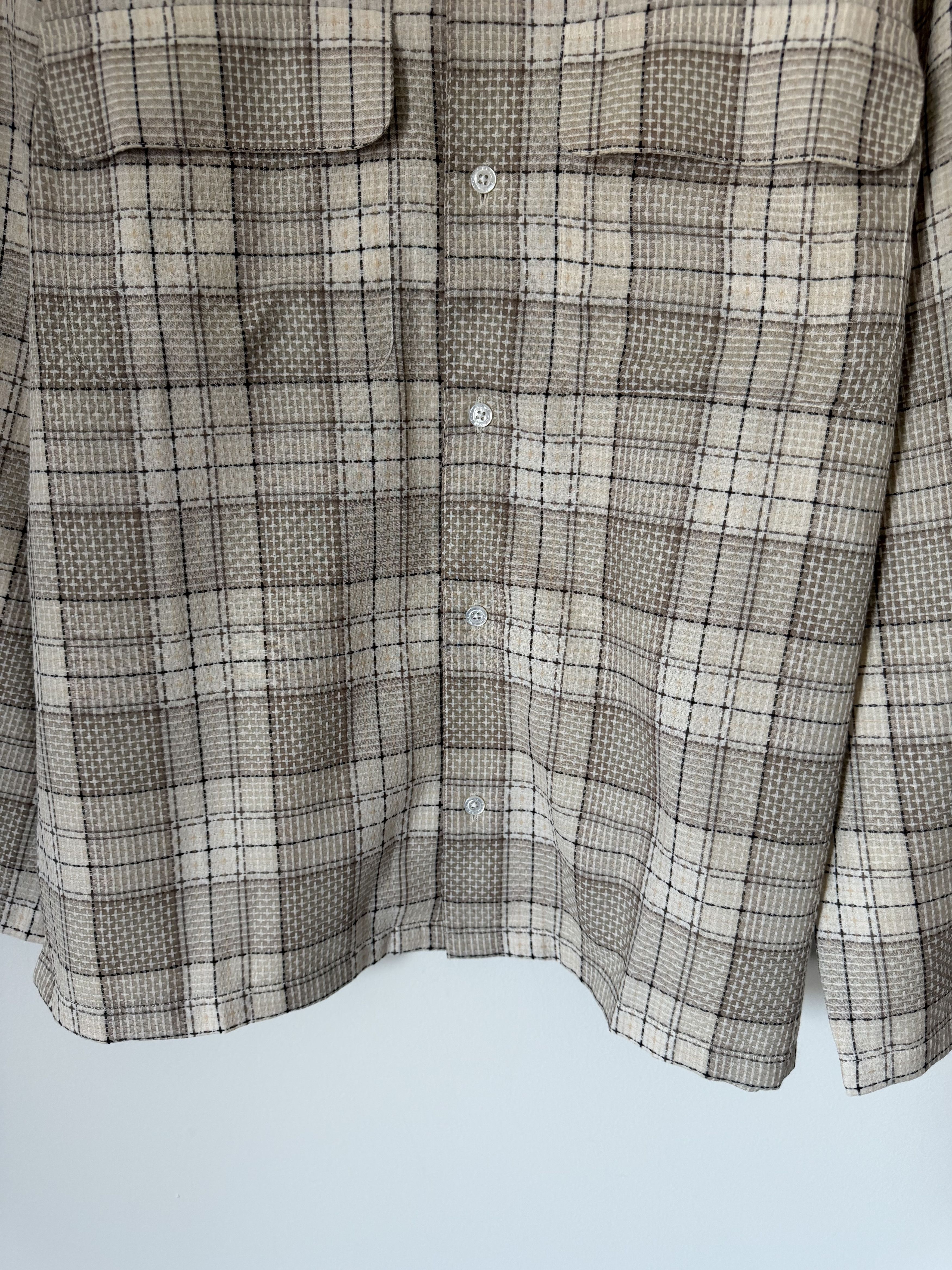 Aime Leon Dore Aime Leon Dore Leightweight Patterned Leisure Shirt Gray Size US XL / EU 56 / 4 - 3 Thumbnail