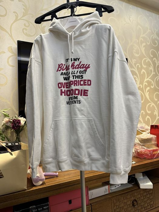 Vetements Vetements birthday 19aw hoodie | Grailed