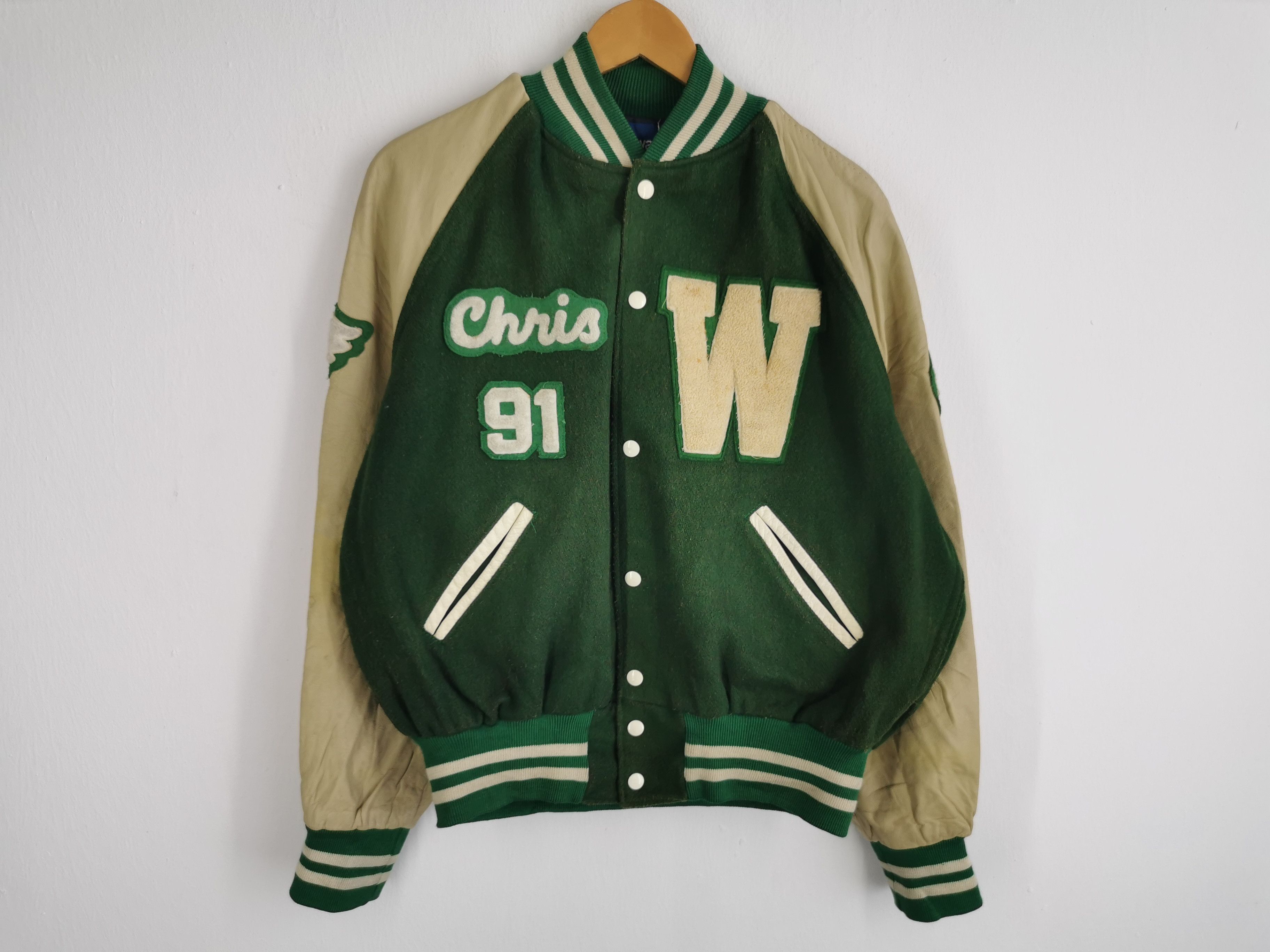 Holloway × Vintage Vintage 80's Holloway Basketball Track 21 Varsity Jacket Size US XL / EU 56 / 4 - 2 Thumbnail