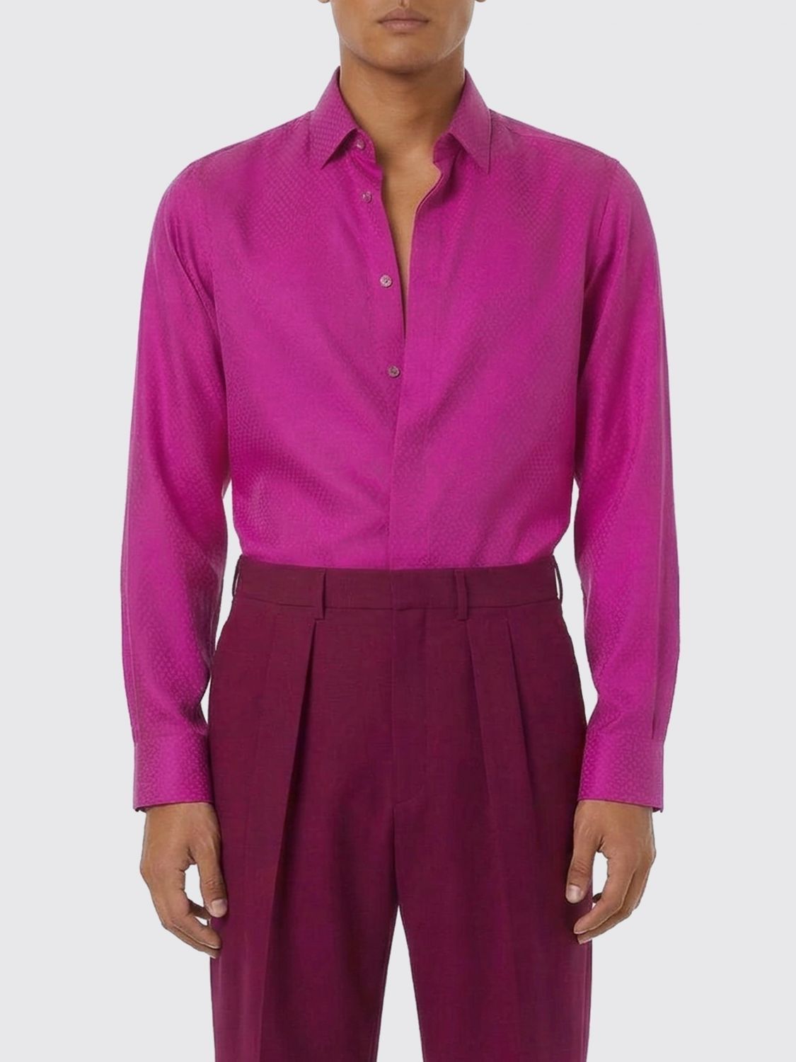Tom Ford Tom Ford Shirt Men Fuchsia Size US L / EU 52-54 / 3 - 1 Thumbnail