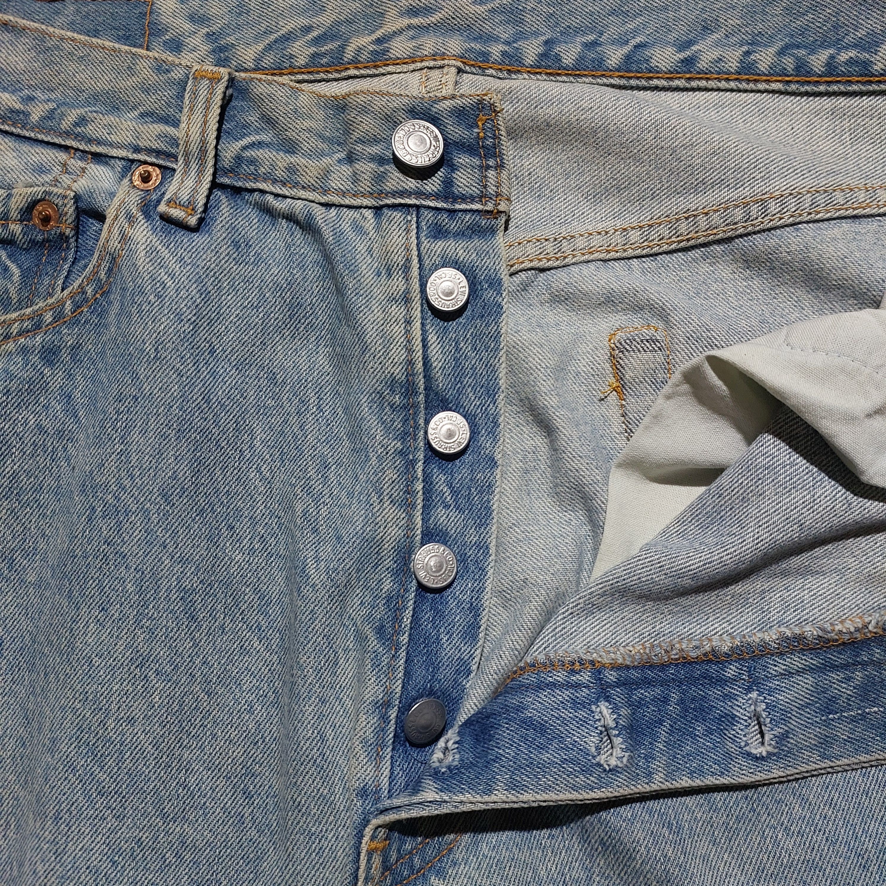 Levi's Vintage 501 Levi's custom tiger art japan sakura denim Size US 34 / EU 50 - 10 Thumbnail