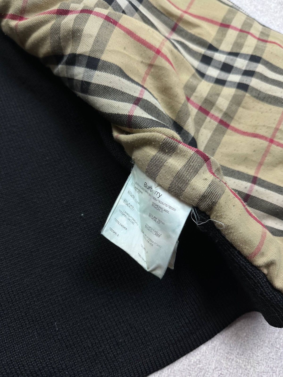 Burberry Vintage Burberry Knit Sleeve Velour Jacket Rare XL Mens Size US XL / EU 56 / 4 - 6 Thumbnail