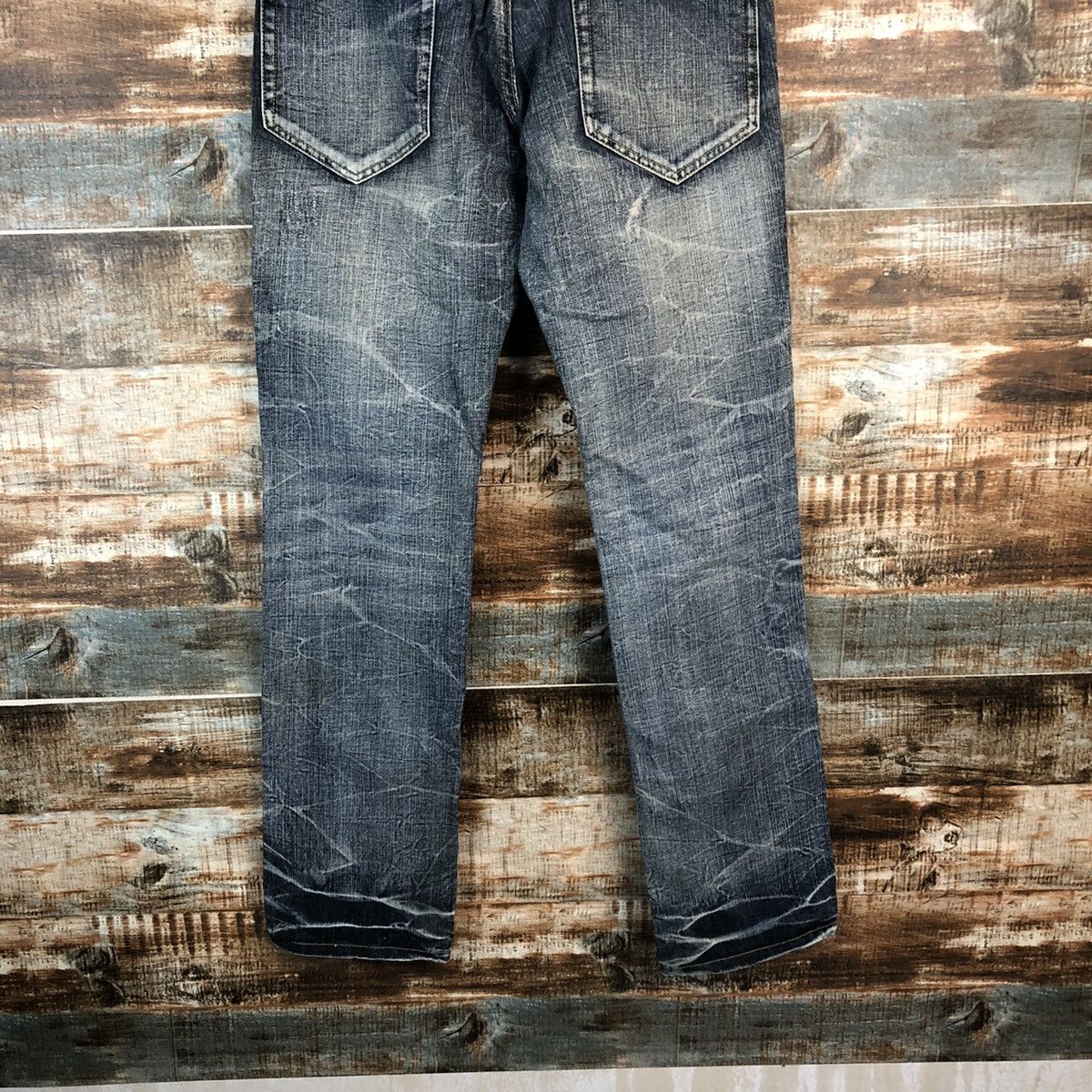 Japanese Brand DL Japanese Brand Blue Denim Pants #C633 Size US 31 - 14 Thumbnail