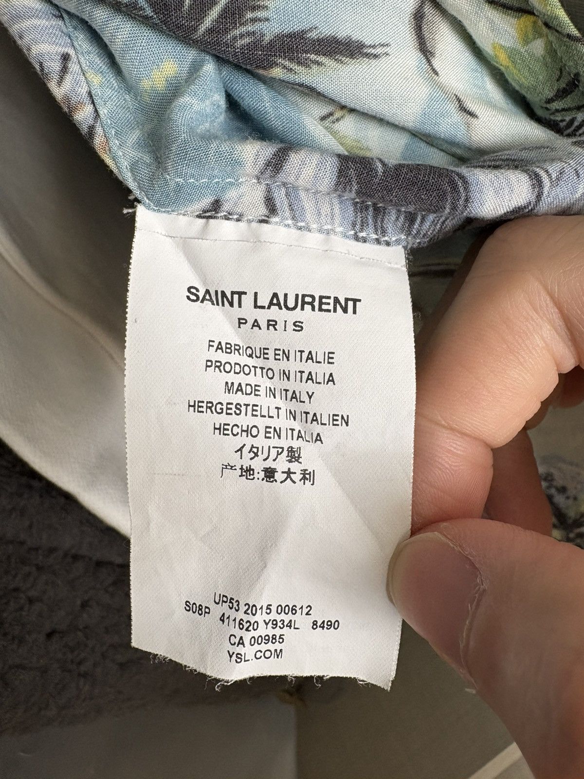 Yves Saint Laurent Yves saint laurent 16S/S Hawaiian shirt Size US M / EU 48-50 / 2 - 4 Thumbnail