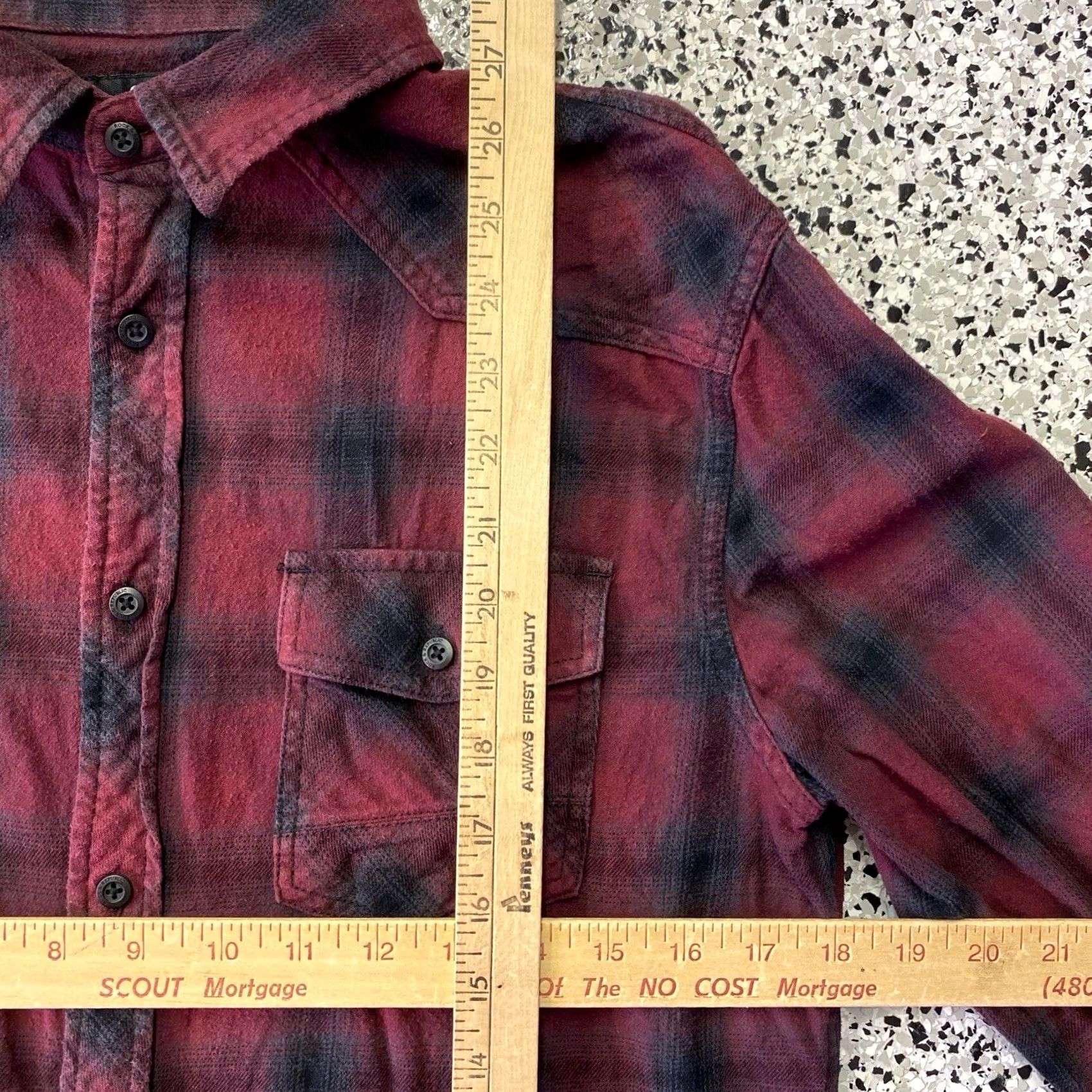 Vintage Rock & Republic Flannel Shirt Men’s M Red long sleeve button-up plaid casual workwear Size US M / EU 48-50 / 2 - 2 Thumbnail