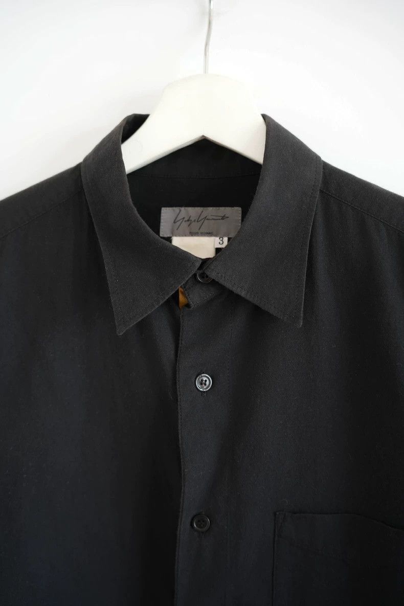 Yohji Yamamoto Yohji Yamamoto Black Short Sleeve Shirt by Yohji Yamamoto Size US M / EU 48-50 / 2 - 4 Thumbnail