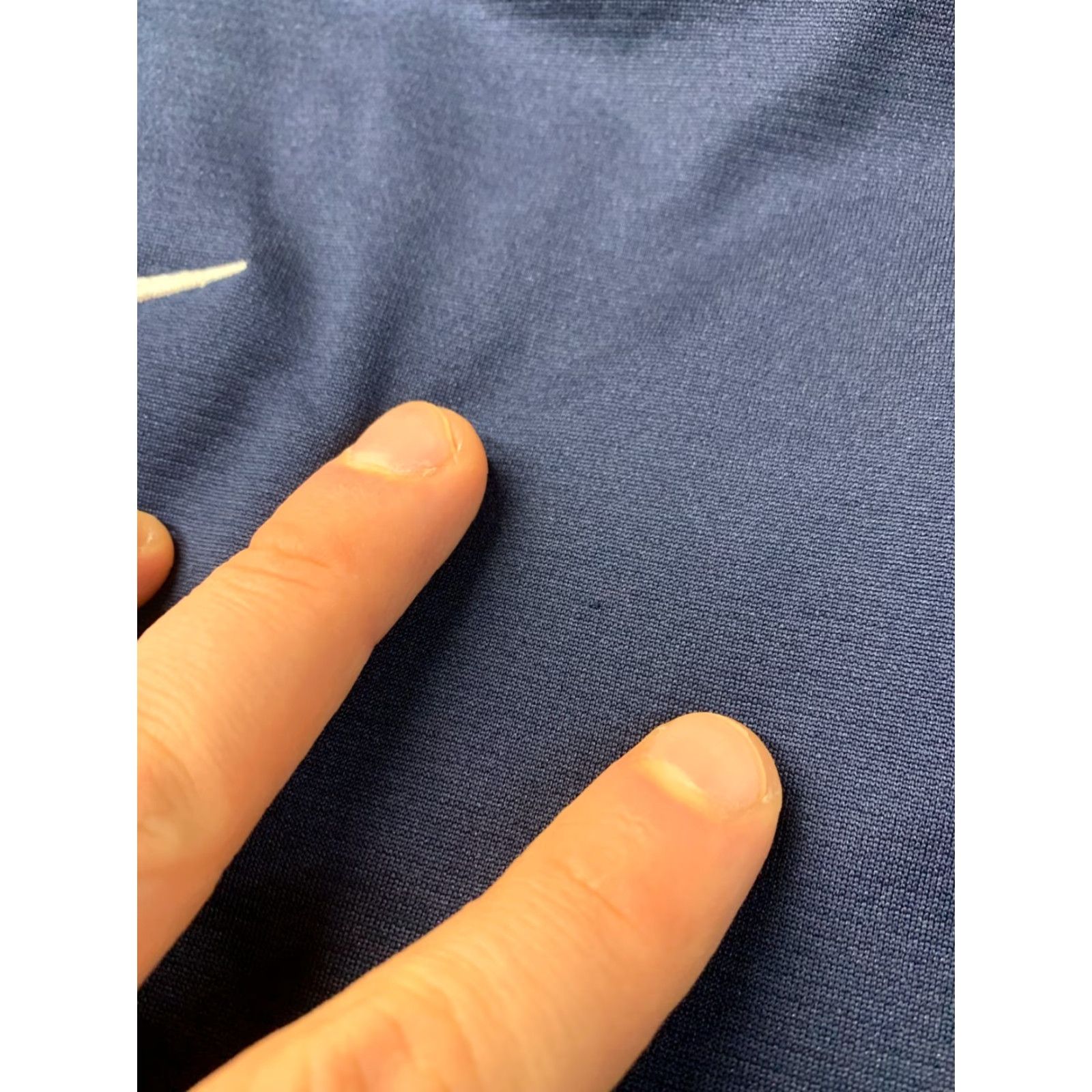 Nike Nike Academy Dri-FIT Men Football Shirt Jersey Tee Size M Navy Blue and White 2020s Football Mens Size US M / EU 48-50 / 2 - 7 Thumbnail