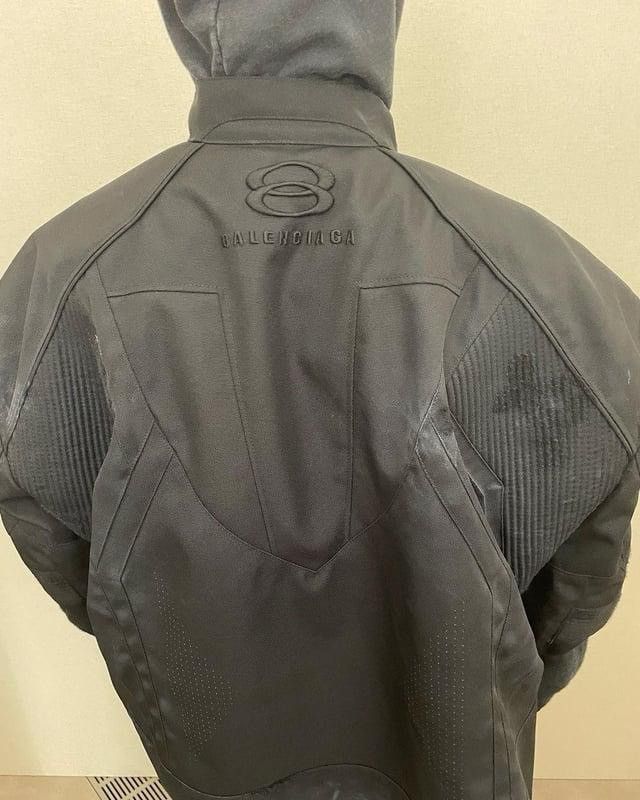 Balenciaga Distressed Worn Out Effect Canvas Unity Biker Jacket Size US XL / EU 56 / 4 - 6 Thumbnail