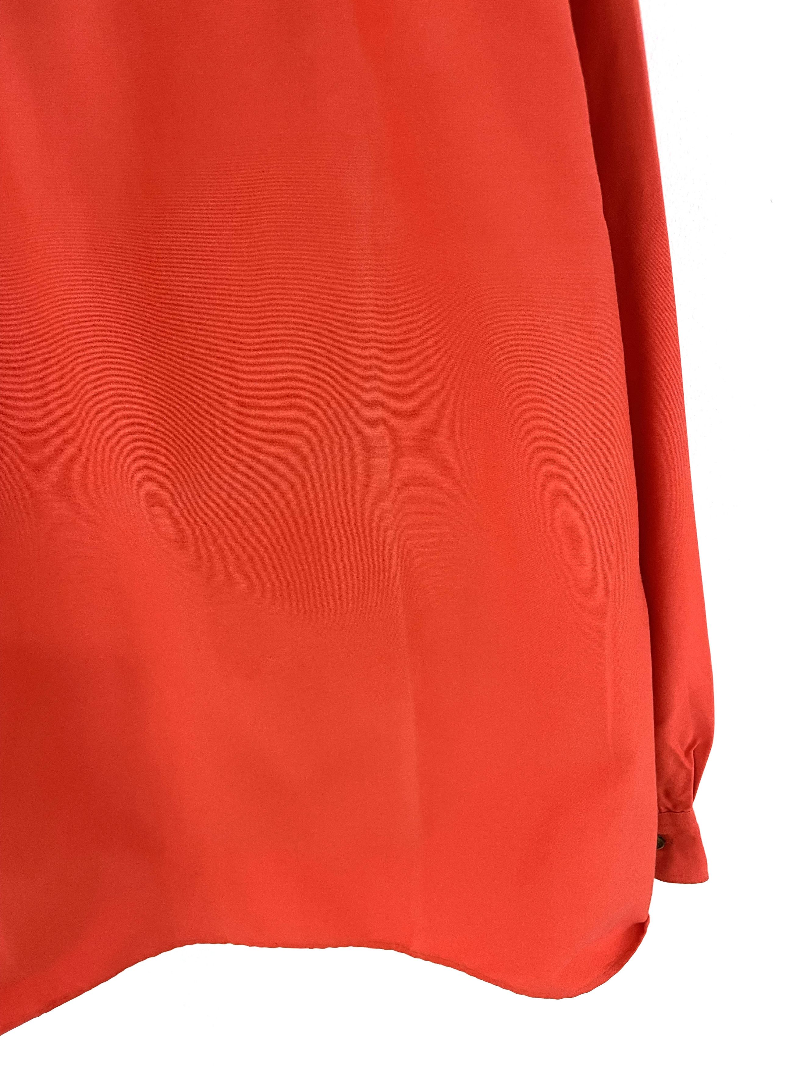 Yohji Yamamoto Highlighter Orange Cargo Shirt Size US L / EU 52-54 / 3 - 11 Thumbnail