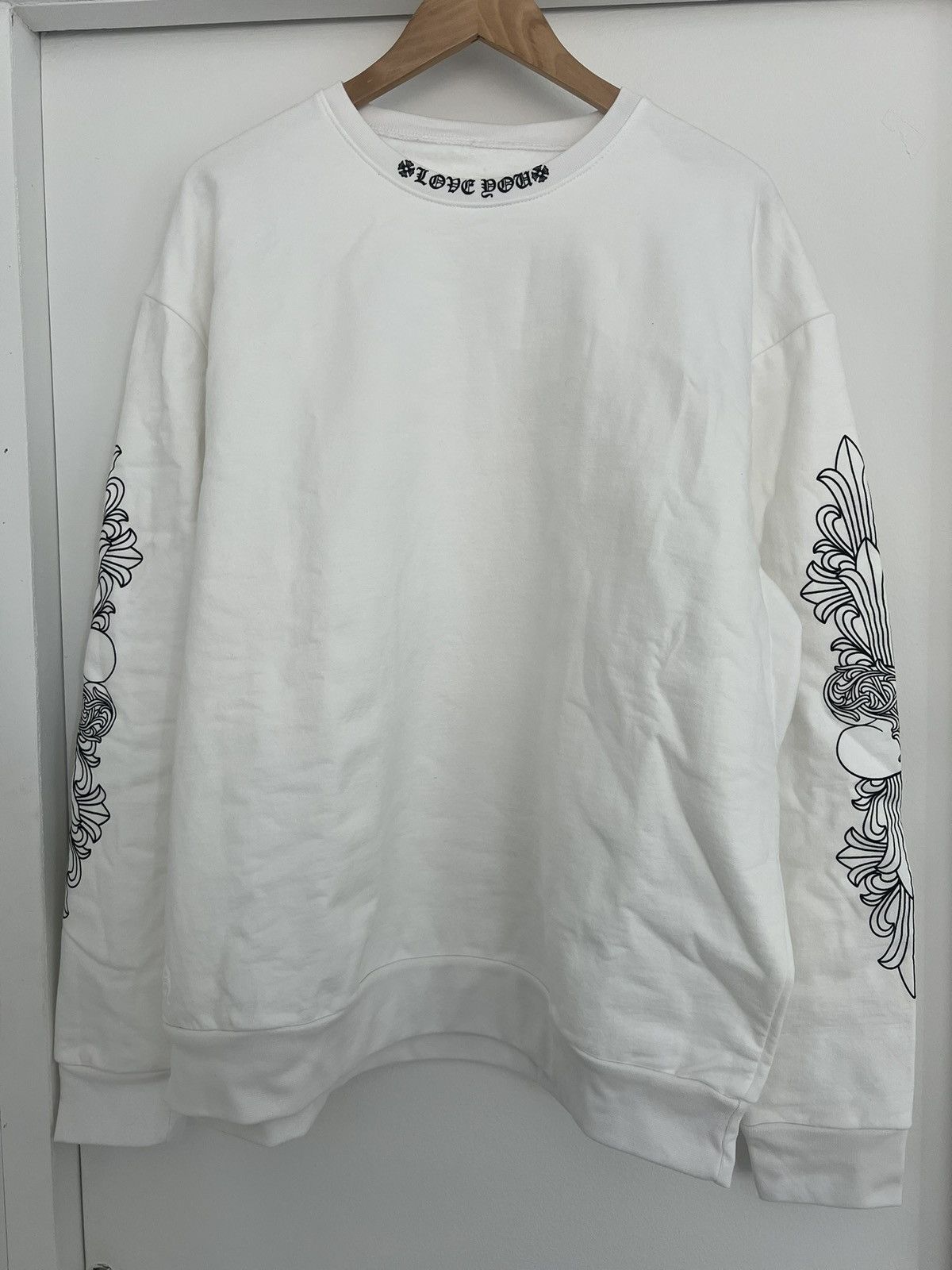Chrome Hearts Chrome Hearts Love You Crewneck Size US L / EU 52-54 / 3 - 1 Thumbnail