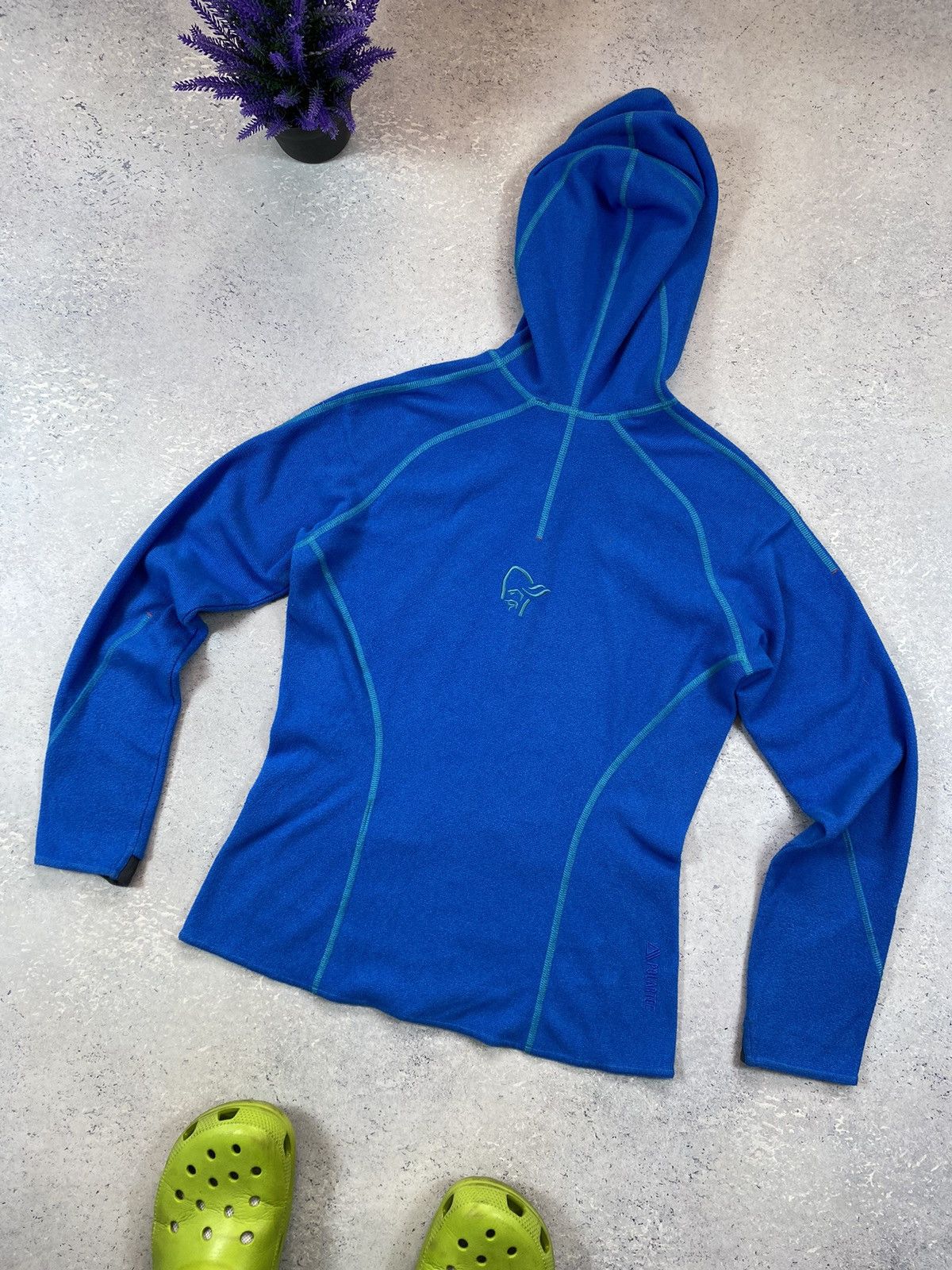 Norrona Norrona Polartec Blue Full Zip Hood Size Small Size US S / EU 44-46 / 1 - 6 Thumbnail