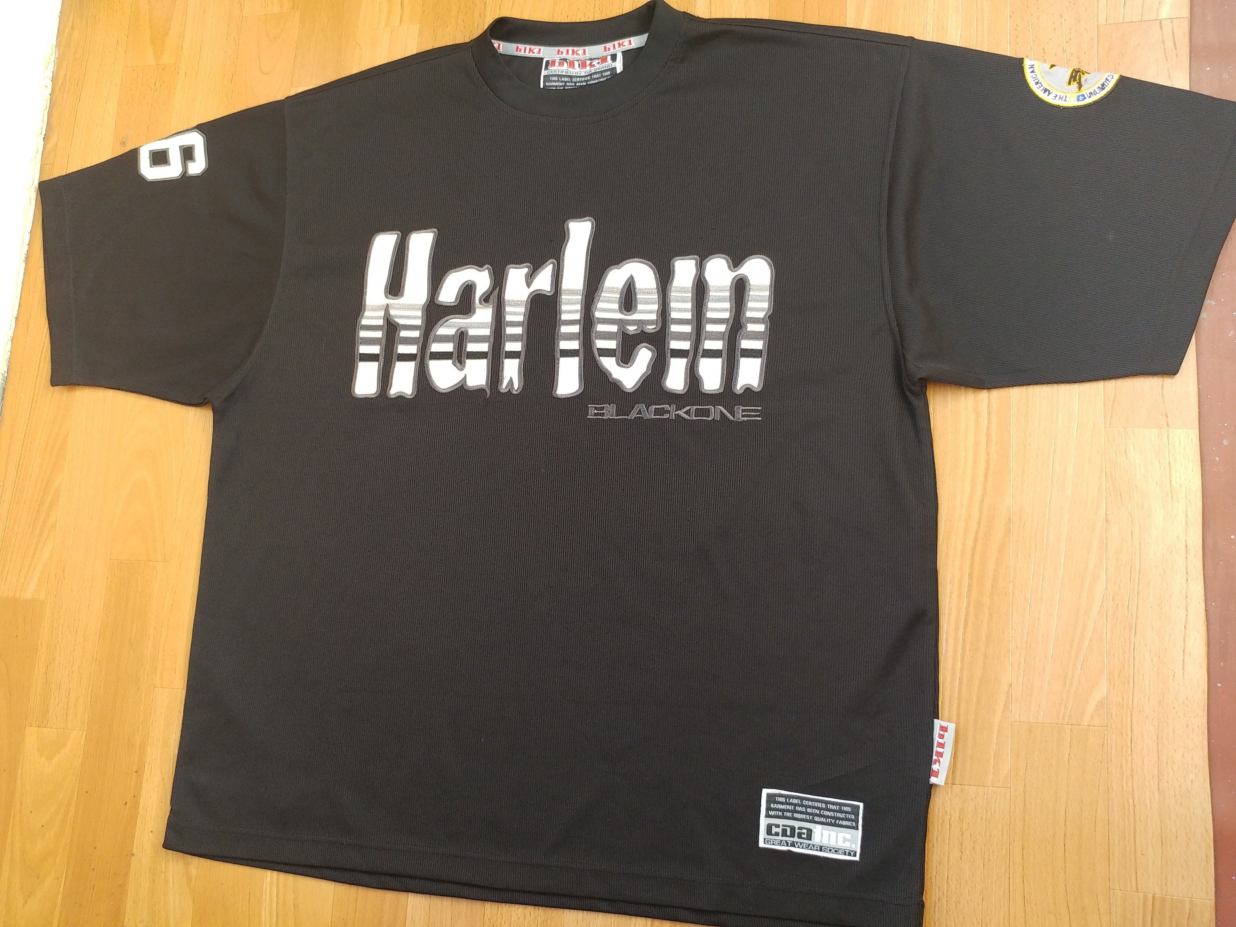 Vintage HARLEM t-shirt, New York jersey vintage NYC skater XXL Size US XXL / EU 58 / 5 - 3 Thumbnail