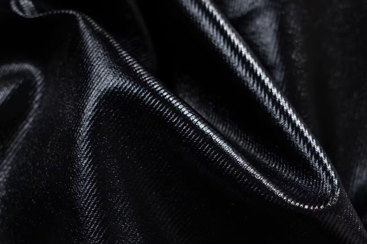 Designer × Jean Streetwear Baggy PU Leather Jeans Pants Size US 33 - 11 Thumbnail