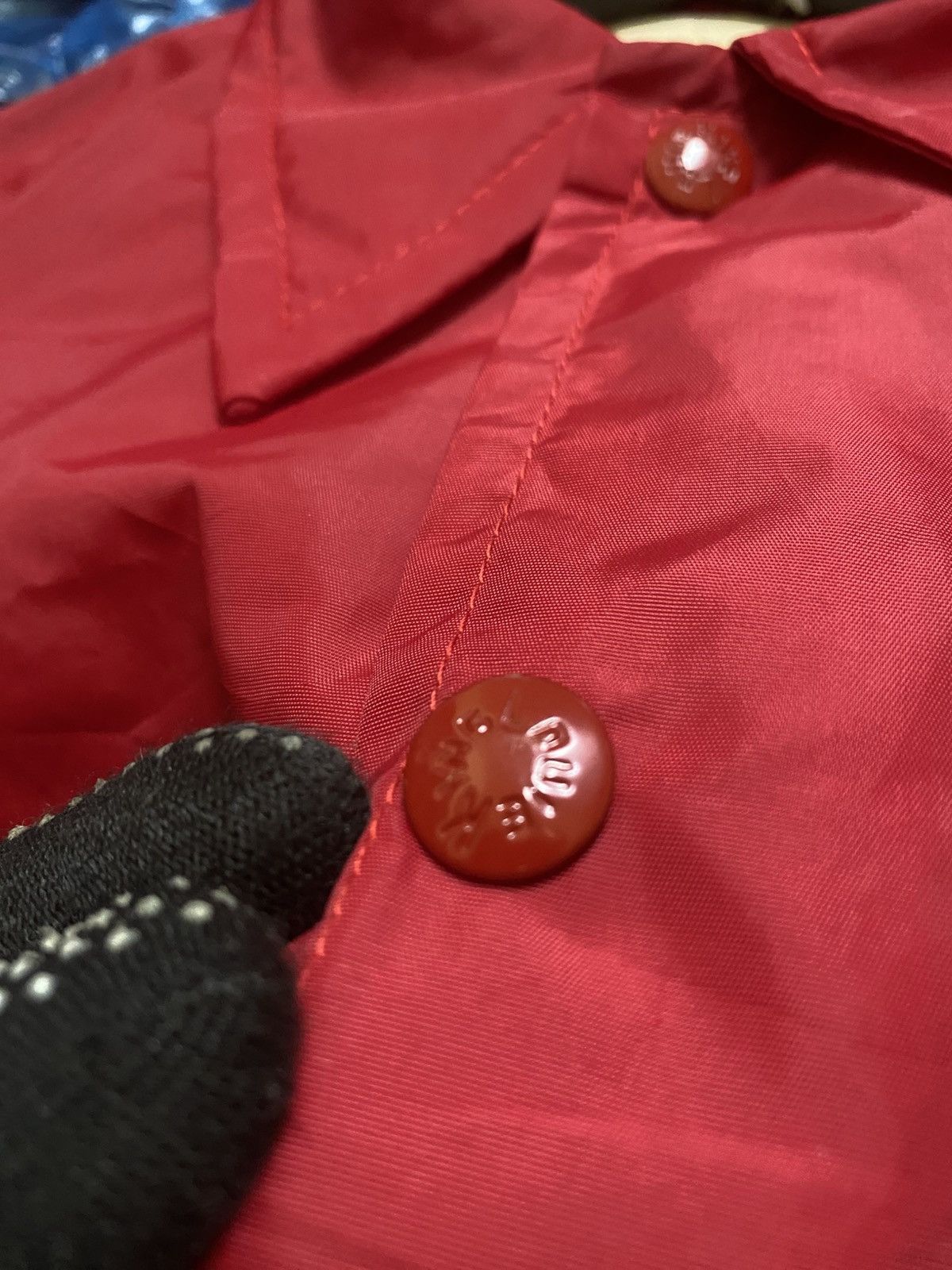 Vintage Vintage Red EUCLID Nylon Coach Jacket with Crab Snap Buttons Size US M / EU 48-50 / 2 - 4 Thumbnail