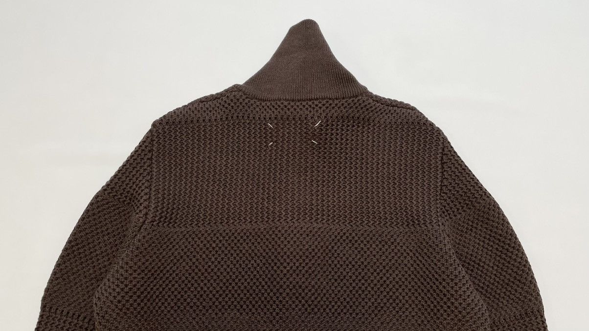 Maison Margiela A/W 09 Chunky Panelled Brown Knit Sweater Size US L / EU 52-54 / 3 - 15 Thumbnail