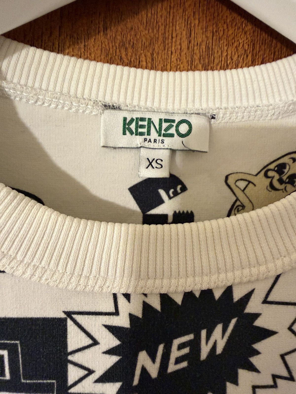 Kenzo Rare KENZO Paris graphic print T-shirt in size XS. Size XS / US 0-2 / IT 36-38 - 5 Thumbnail