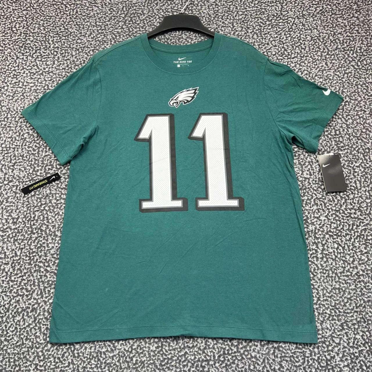 Nike Nike Shirt Men Philadelphia Eagles Wentz #11 Cotton New L Size US L / EU 52-54 / 3 - 1 Thumbnail