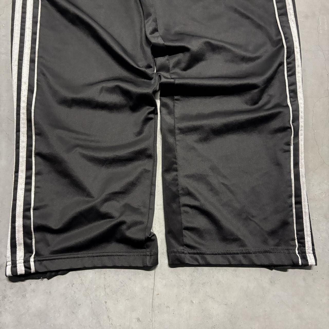 Japanese Brand × Vintage Crazy Vintage Y2K/2000s Baggy Black And White Striped Track Pants! Size US 36 / EU 52 - 4 Thumbnail